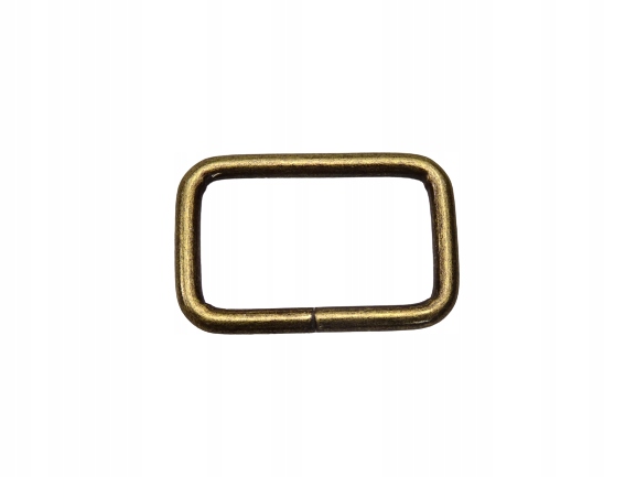 Ramka metalowa do paska 25 /15/ 3mm 10szt st złoto