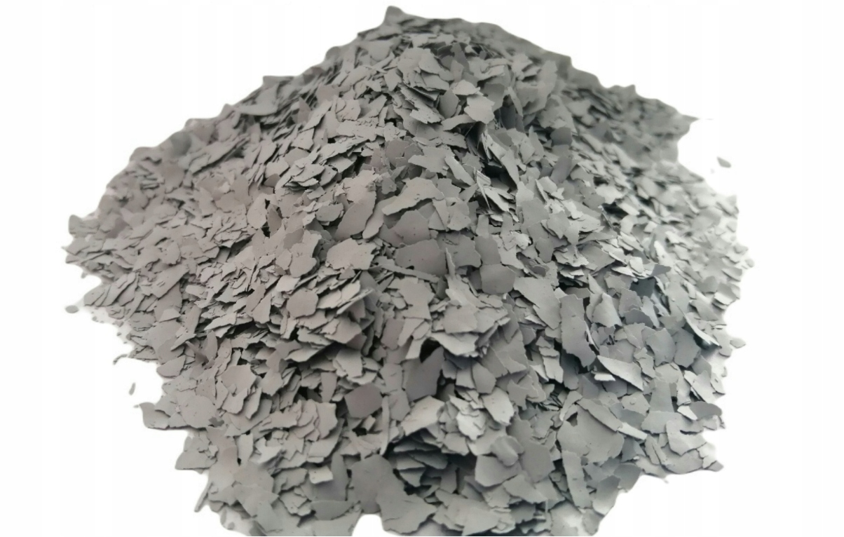 Dekoračné vločky na živicové podlahy Šedý čip 10 kg