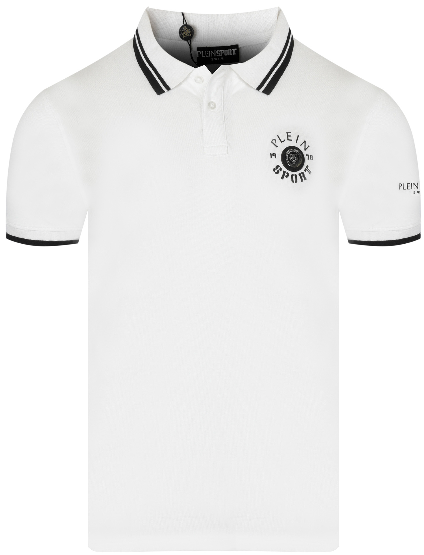 Plein Sport – pánská polokošile – PS25MPL02/01 White polovina bílá