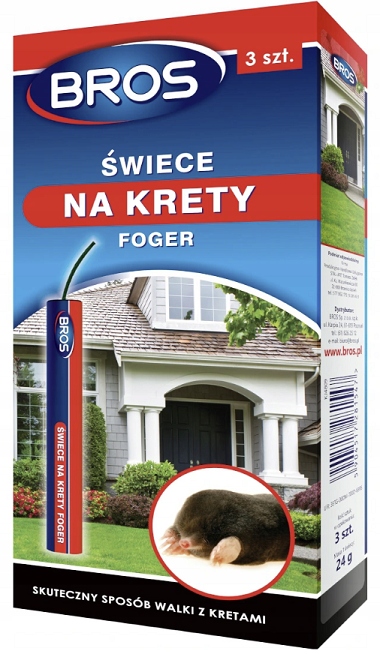 

Bros Foger Świece Na Krety 3 Sztuki