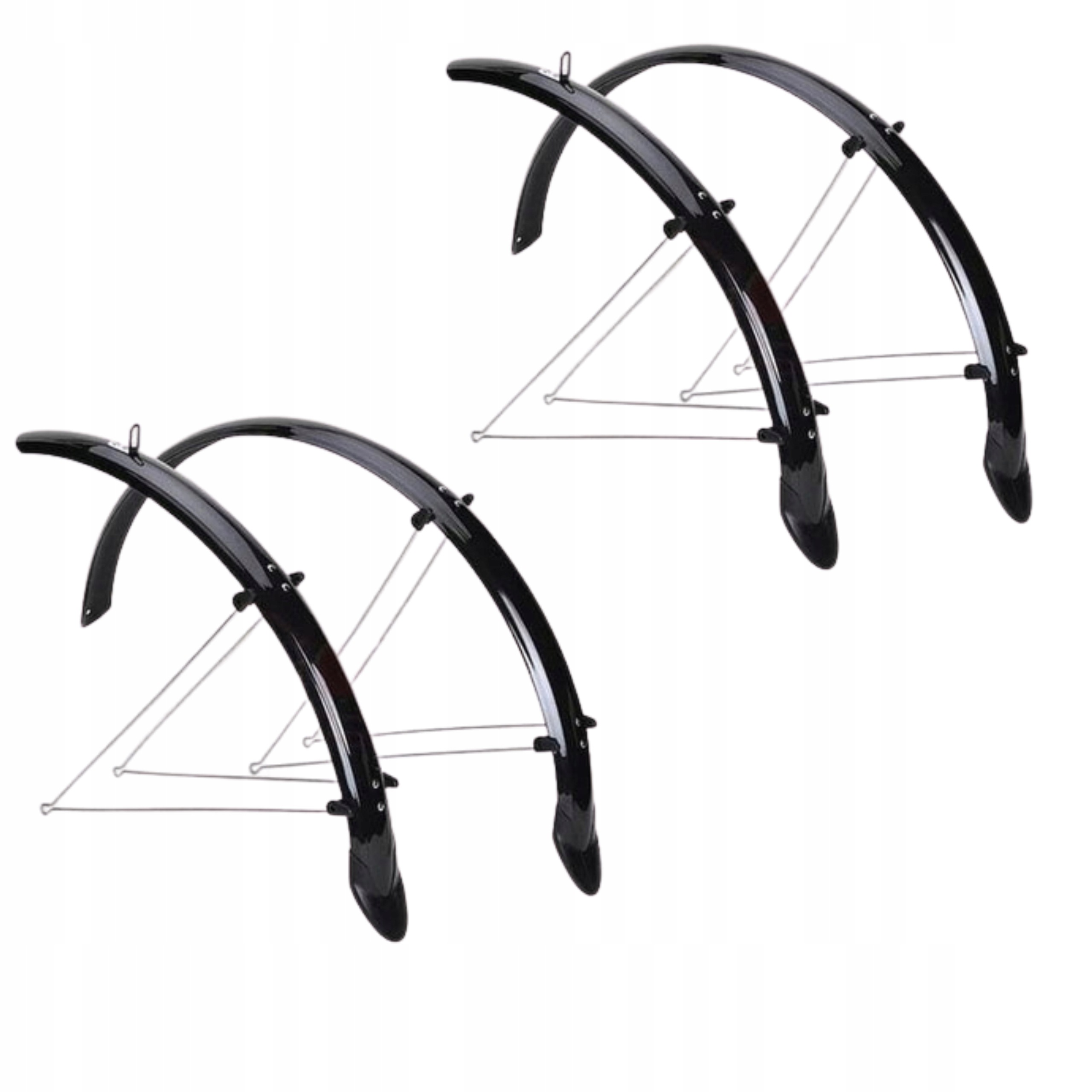 Błotniki do roweru miejskiego 28 cali czarne 53mm Błotniki Orion 28'' black