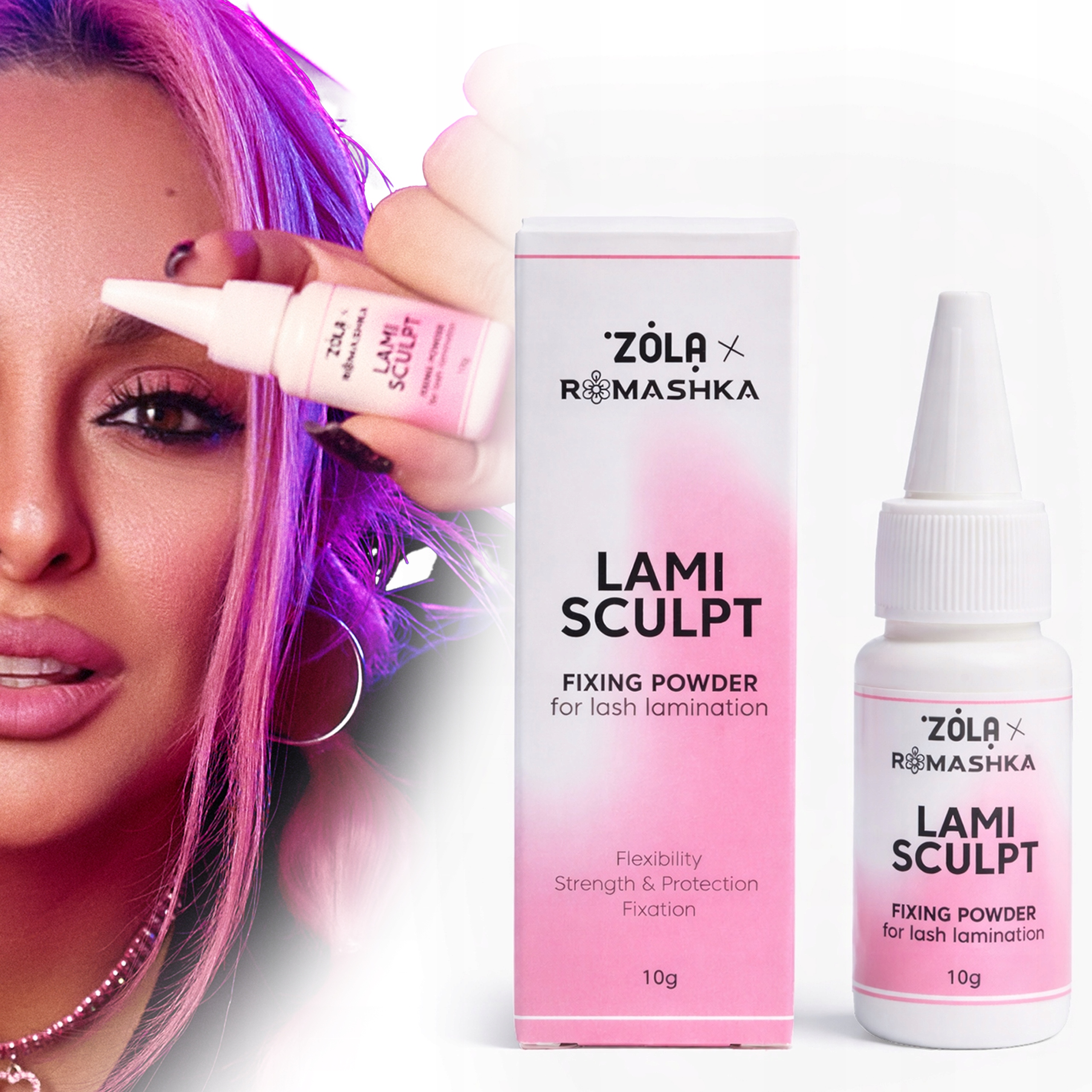 Zola X Romashka Pudr Krycí Pro Laminování Řas Lami Sculpt 10 G