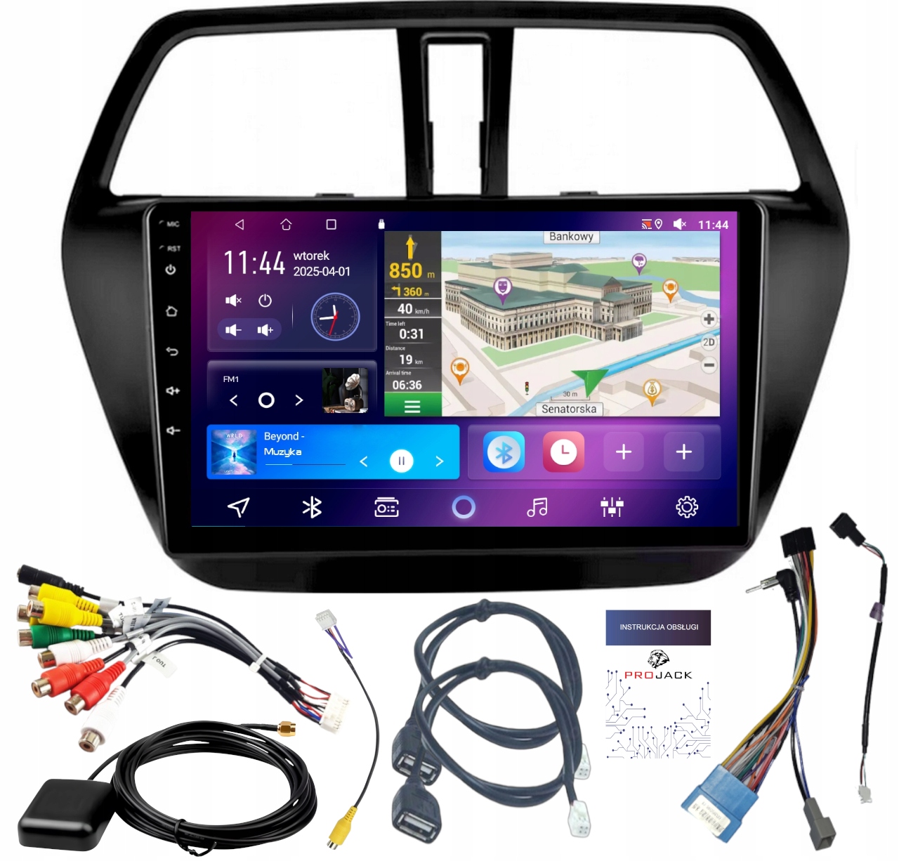 Autorádio S Carplay Suzuki S-cross 2013-2021 Bt Android 4GB 64GB