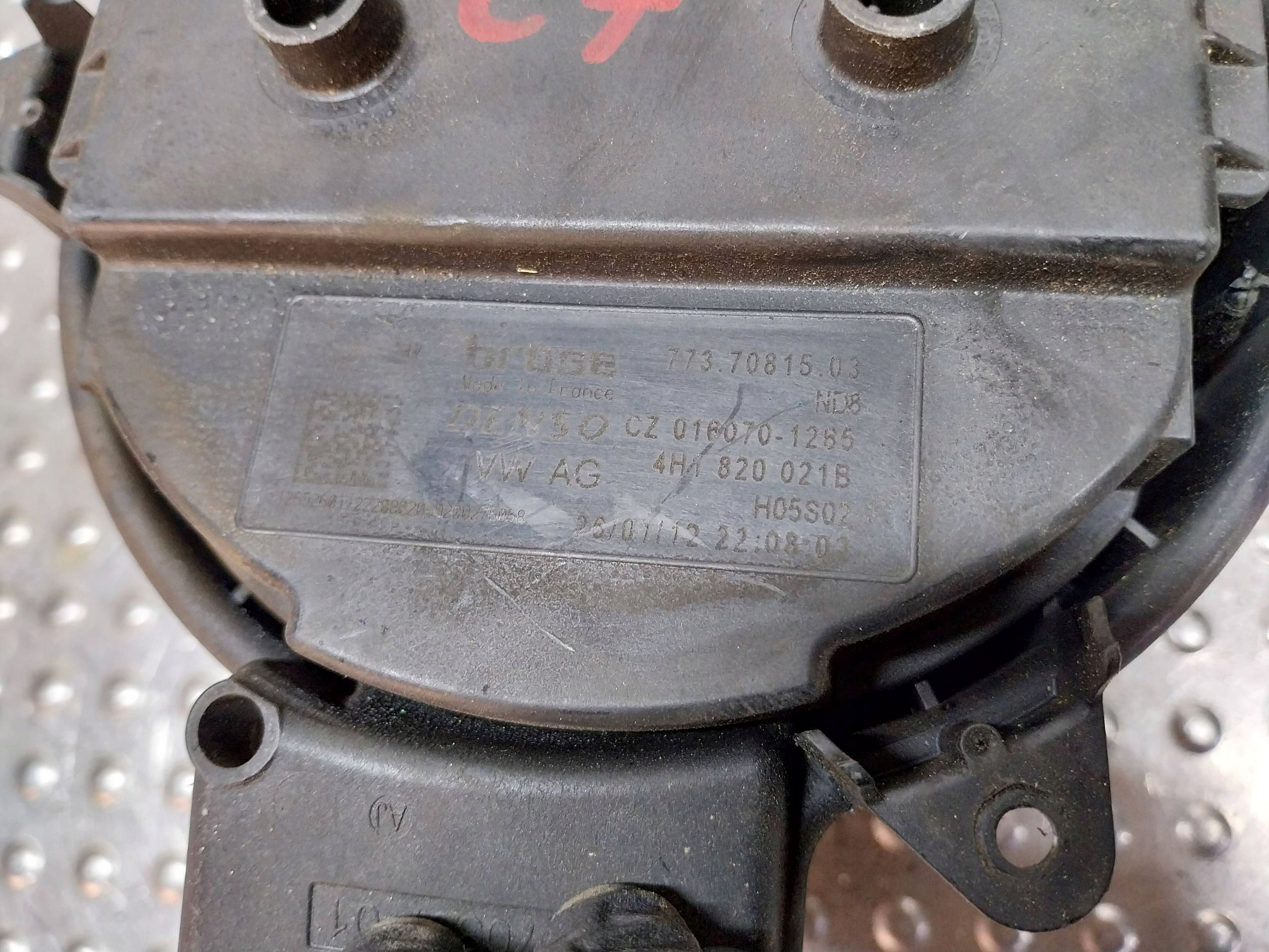 fan heating air conditioning devices 4H1820021B AUDI A6 C7