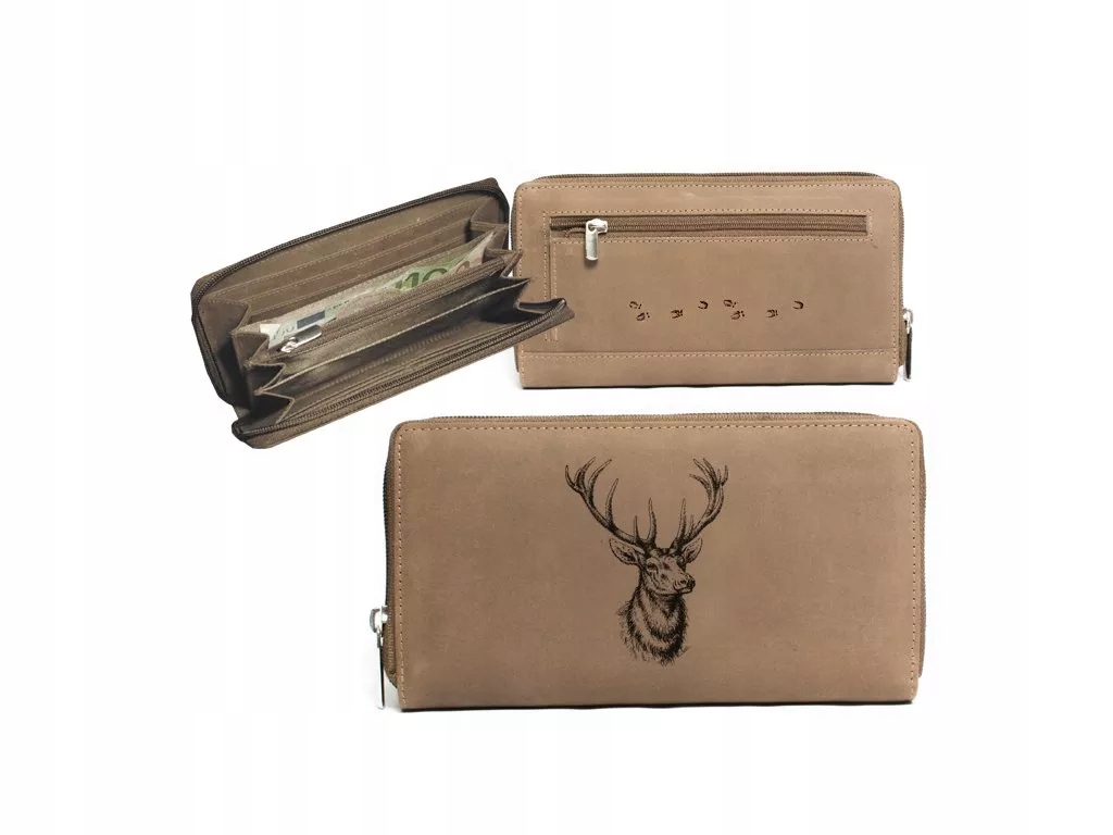 Dámská kožená peněženka Zamlinsky Hlava Jelena III