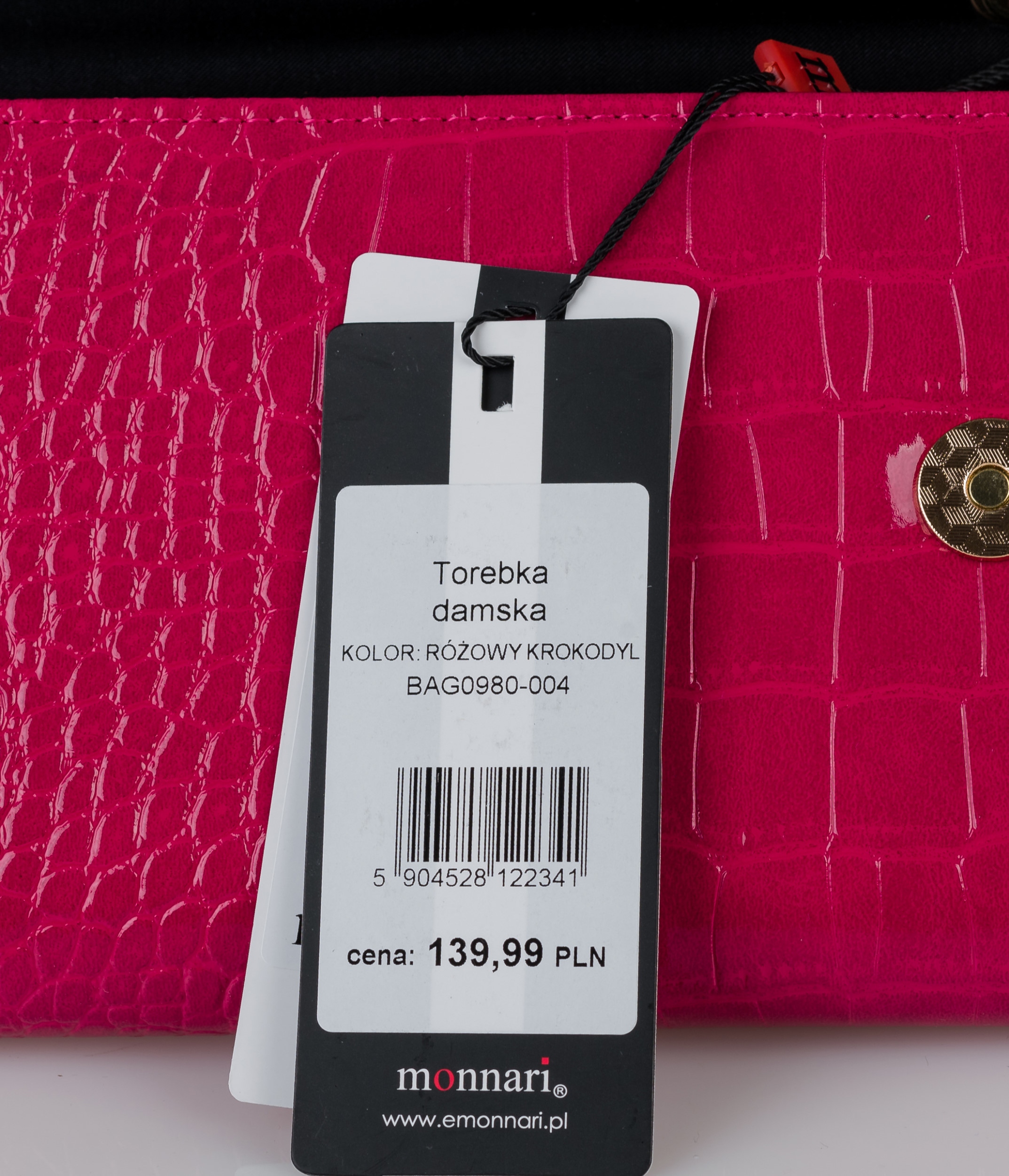 Wieczorowa Torebka MONNARI Kopertówka Elegancka Wzór dominujący zwierzęcy