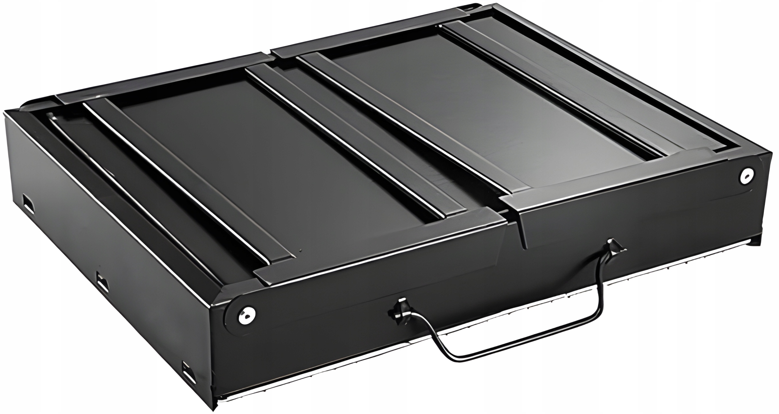 GRILL SKŁADANY TURYSTYCZNY WALIZKA PRZENOŚNY OGRODOWY WĘGLOWY + SZCZYPCE Długość rusztu 35 cm