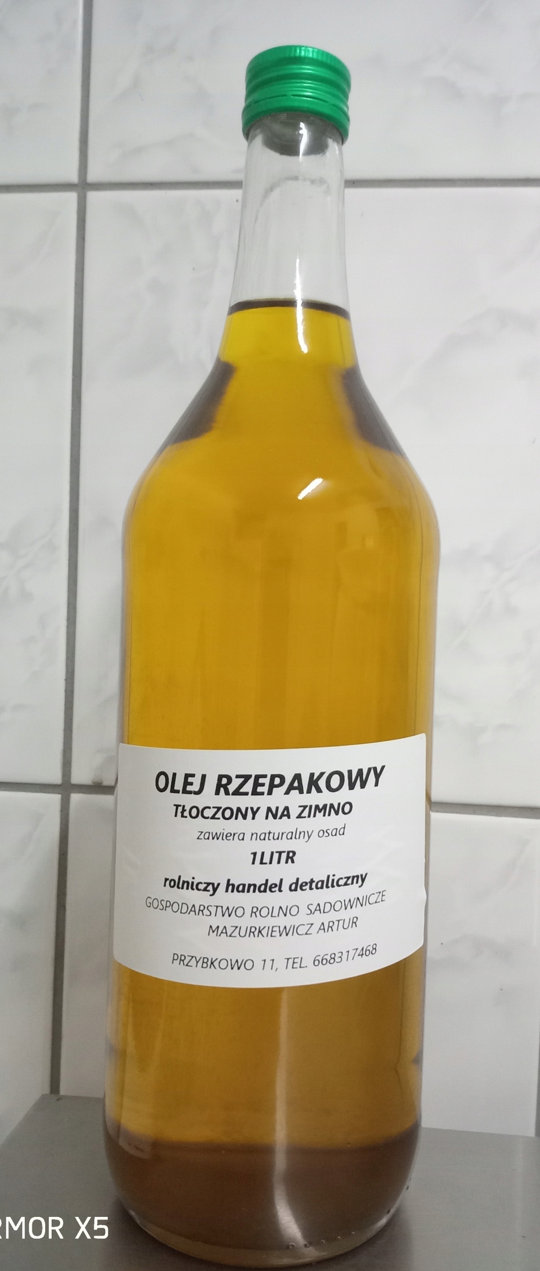 

olej rzepakowy tłoczony na zimno
