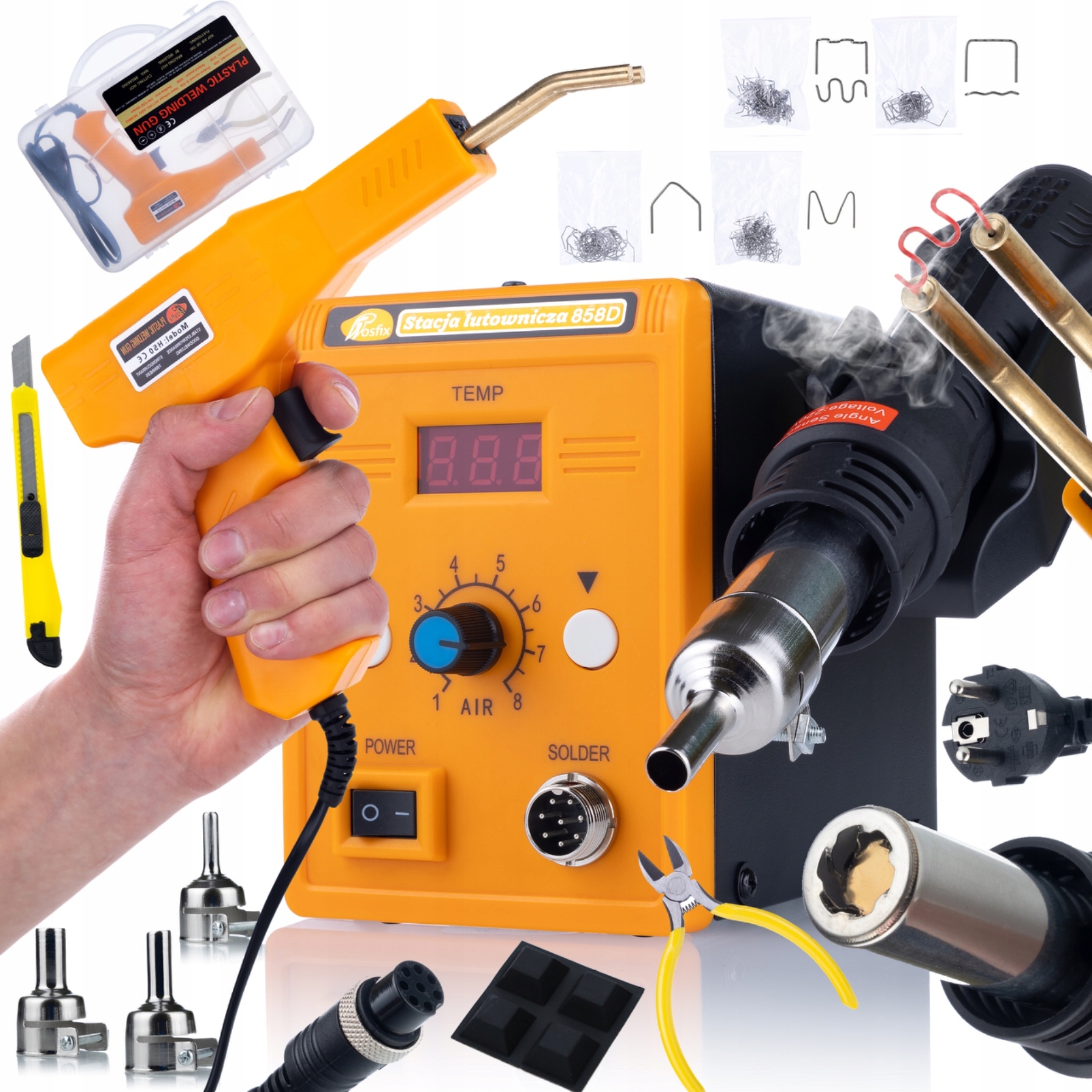 Pájecí Stanice Svařovací Plast 858D Sešívačka