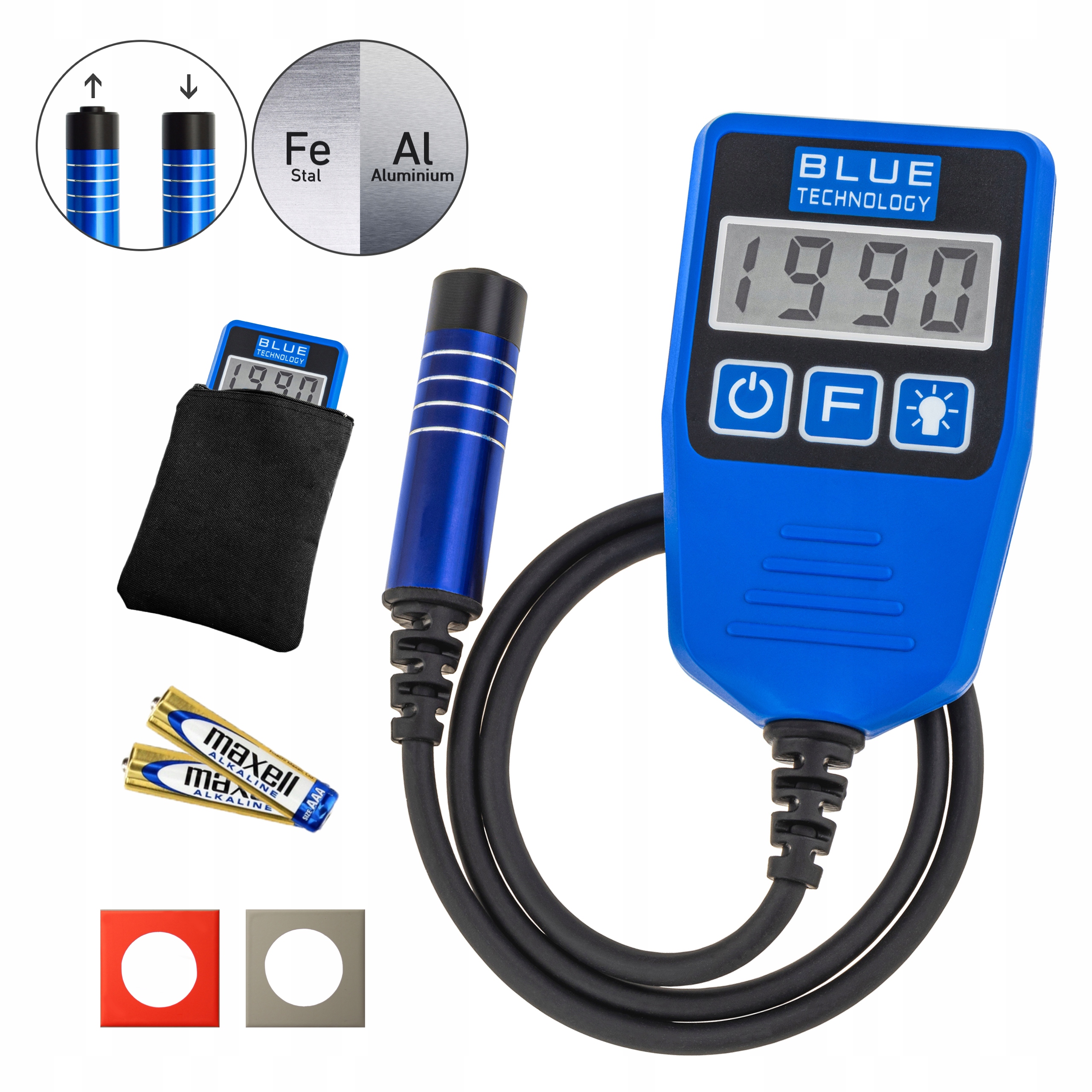 Merač hrúbky laku Snímač Tester DX-13-S-AL sonda s prítlakom Fe+al
