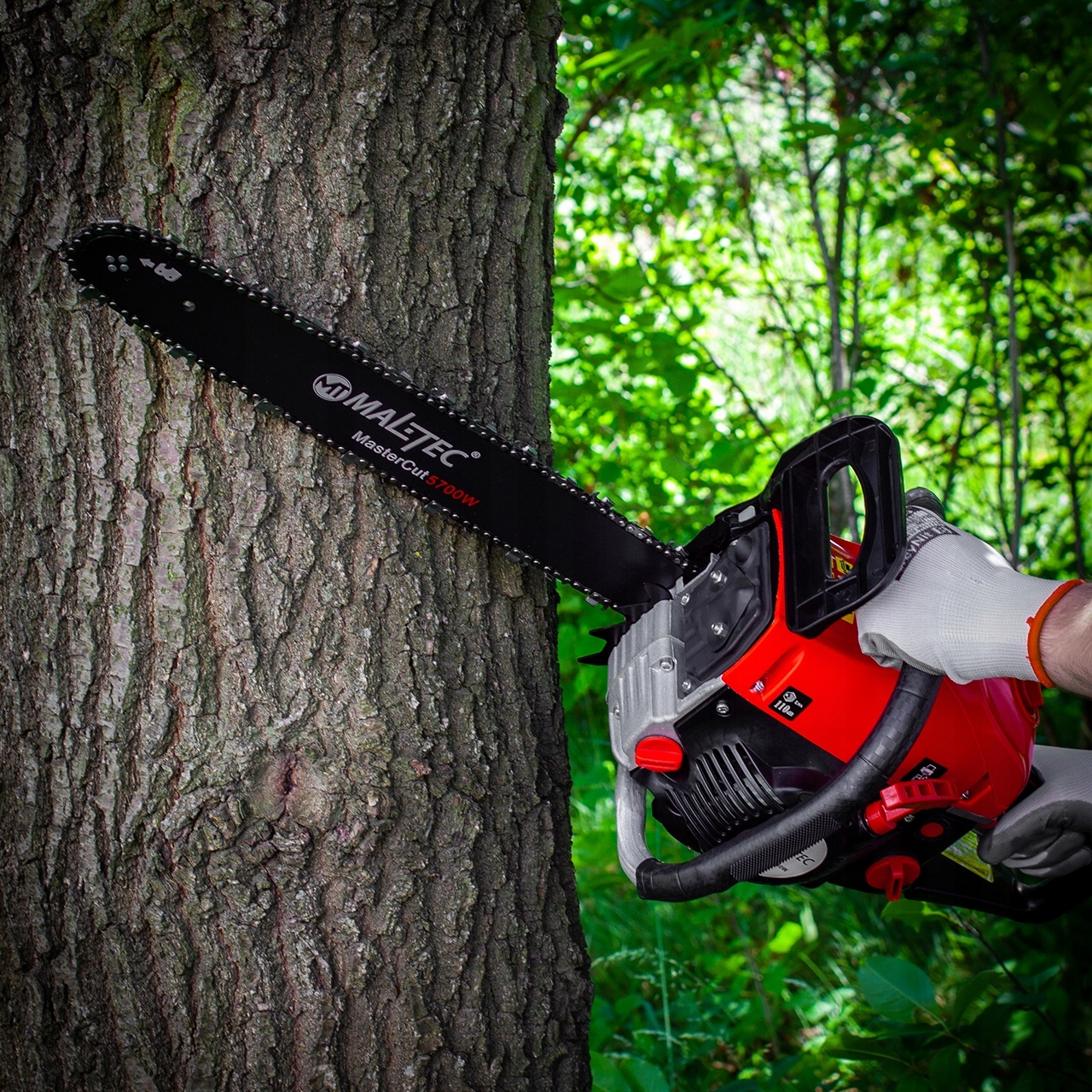 PIŁA SPALINOWA PILARKA ŁAŃCUCHOWA PROWADNICE OLEJ 5,7KM DUŻY ZESTAW MOCNA Producent łańcucha Maltec