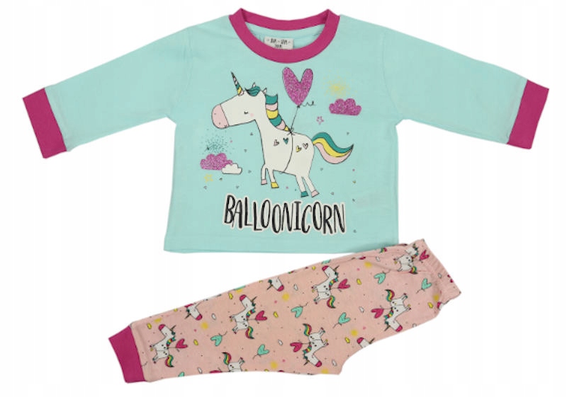 

Piżama dziewczęca komplet długi rękaw roz. 74