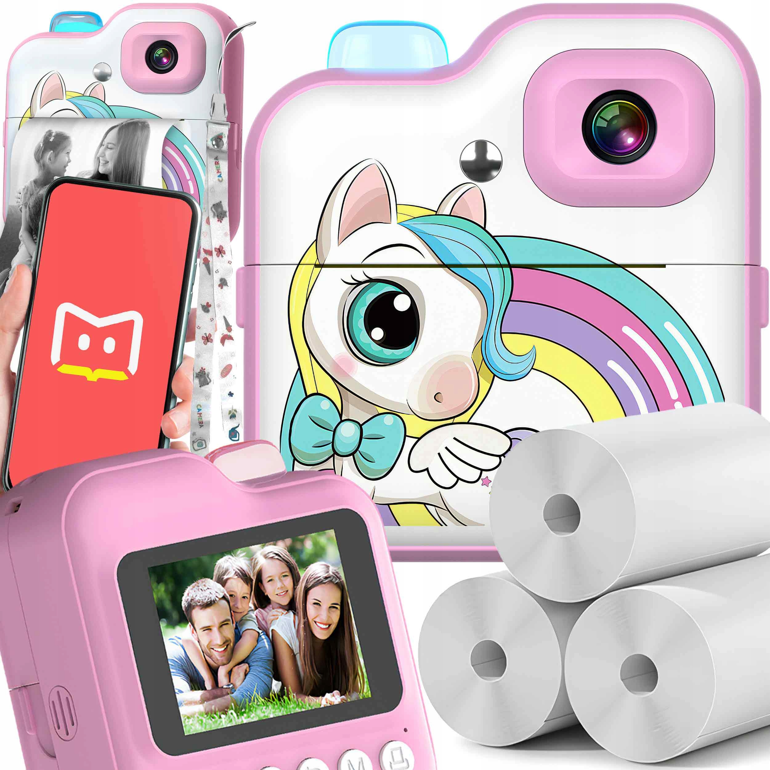 Instantní Fotoaparát Digitální Termální Tiskárna Dárek Bluetooth Pro Hraní Her