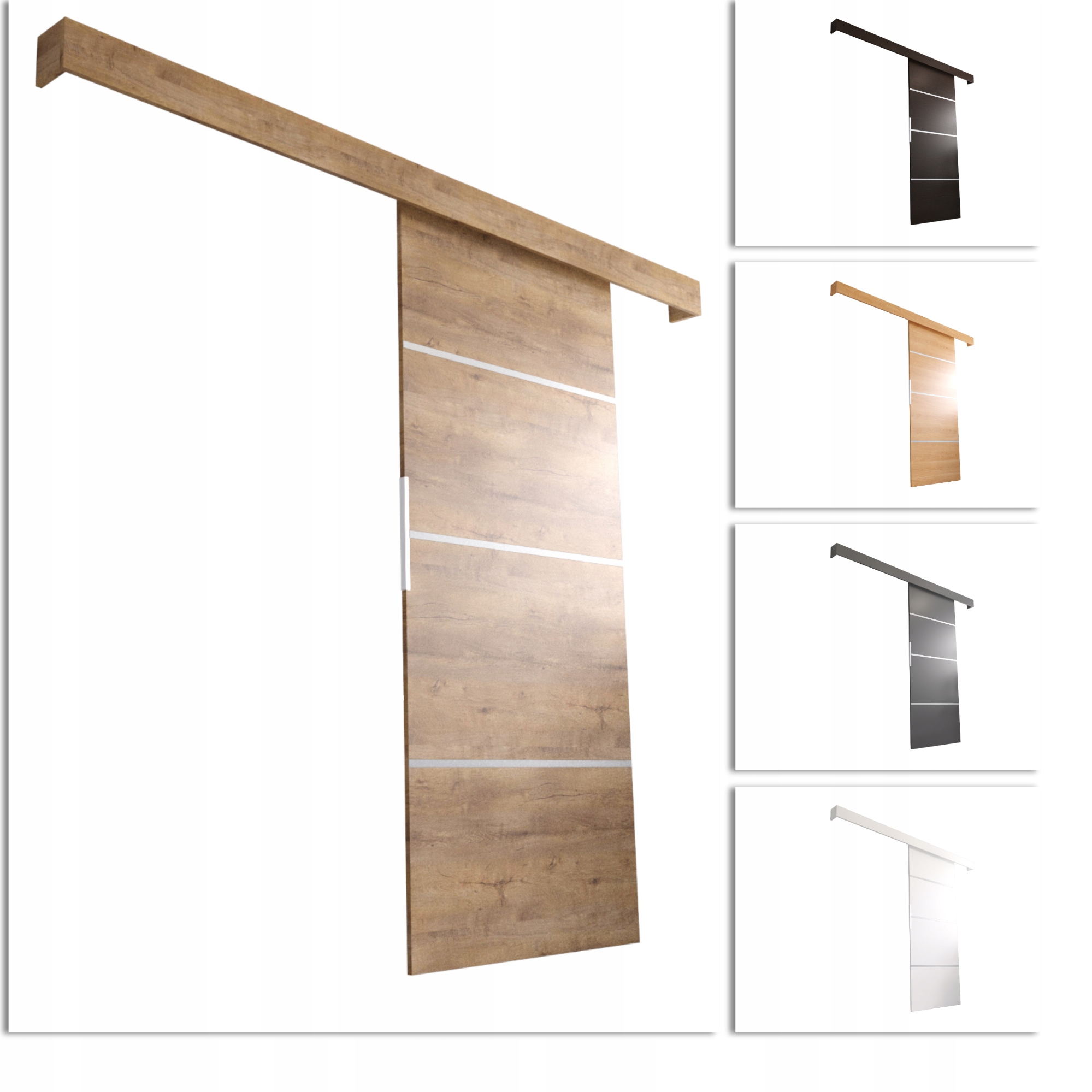 Vnitřní posuvné dveře Denver VDB106 O-pohovka ozdobné lišty 106x205