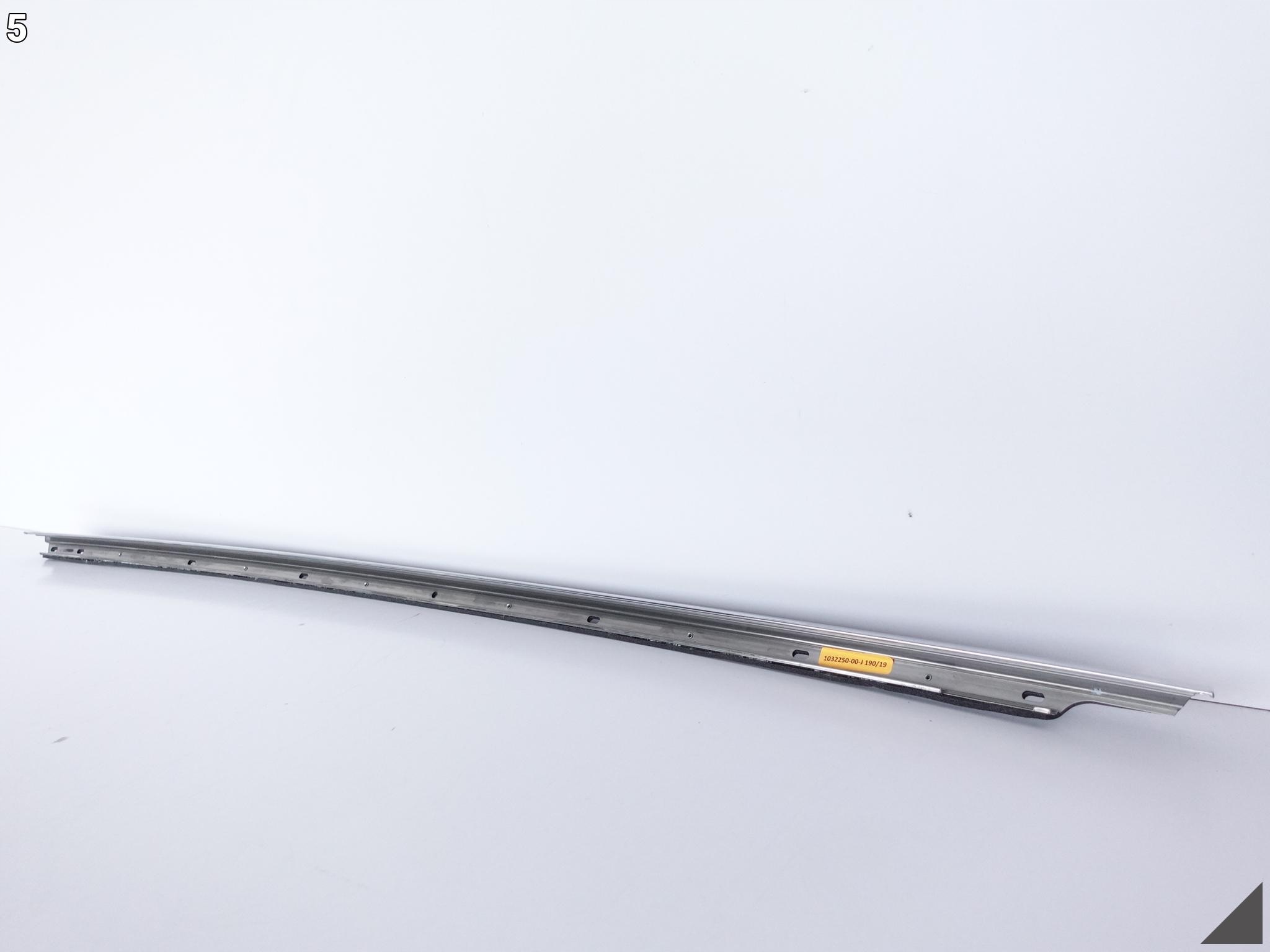 TESLA MODEL X 15- door moulding CHROM right rear part