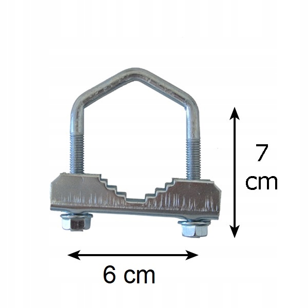 

Cybant antenowy obejma uchwyt mały ocynk 7cm