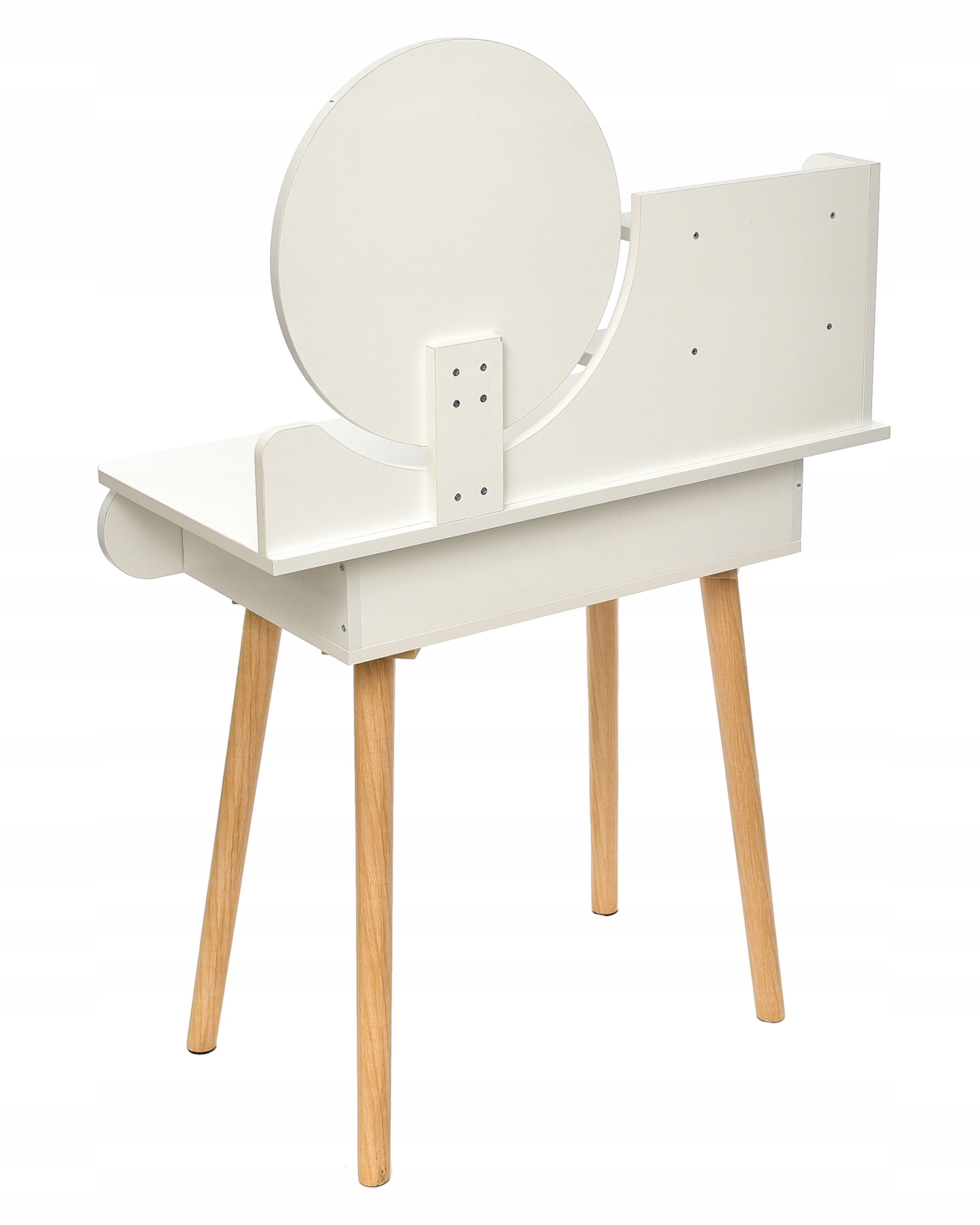 Kozmetický škandinávsky toaletný stolík so zrkadlom SCANDI Nábytok šírka 80 cm