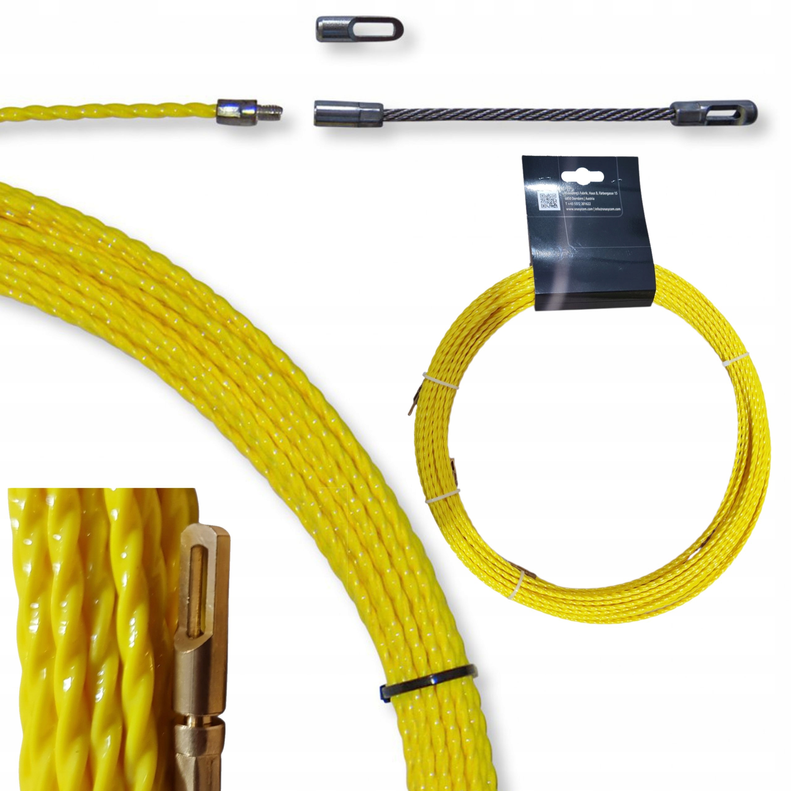 Linka Stalka Tyč na protahování kabelů z polyesteru 3,5 mm/ Hlava M4 20 m