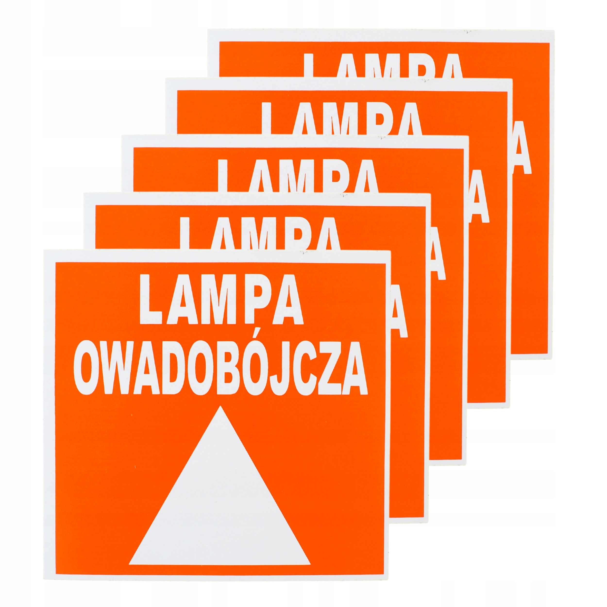 

Zestaw 5x naklejka lampa owadobójcza warszawa DDD