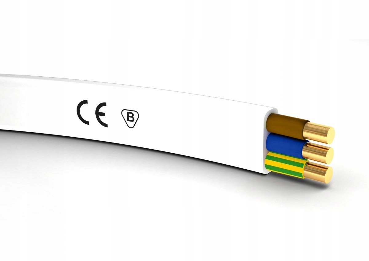 Przewód podtynkowy płaski YDYp 3 x 1,5 Elektrokabel (1 szt 50 m)