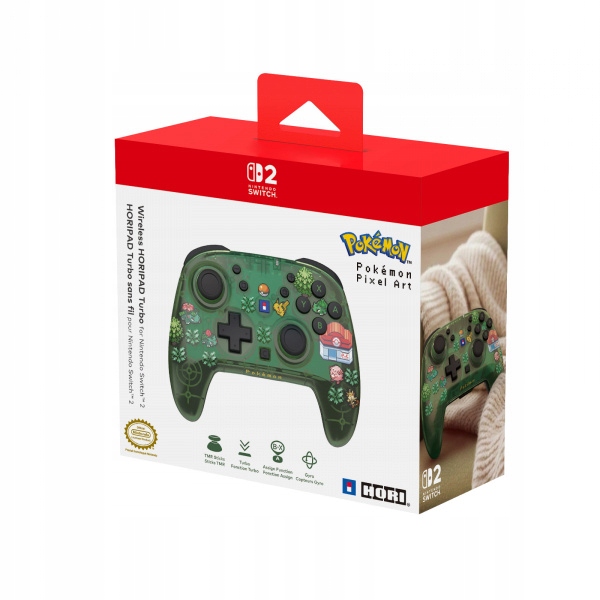 Hori SWITCH2 Pad bezprzewodowy Pokemon Pixel Green