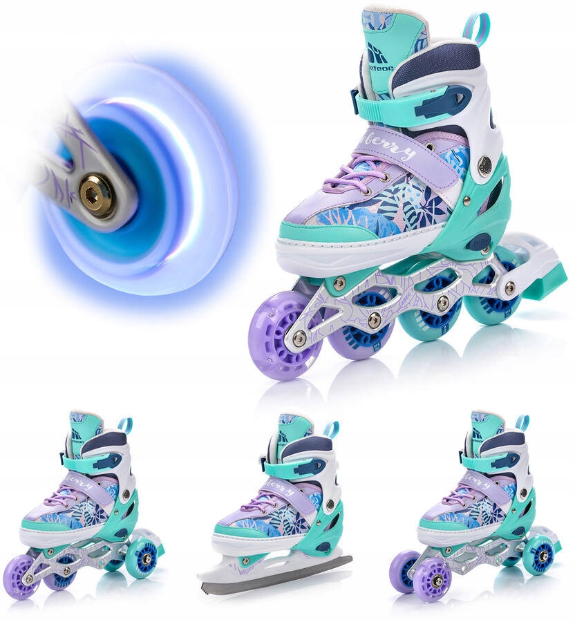 Brusle 2v1 4v1 Kolečkové Brusle Rekreační Brusle Na Led Nastavitelné Kolečkové Brusle Kolečkové brusle-Kolečkové Brusle