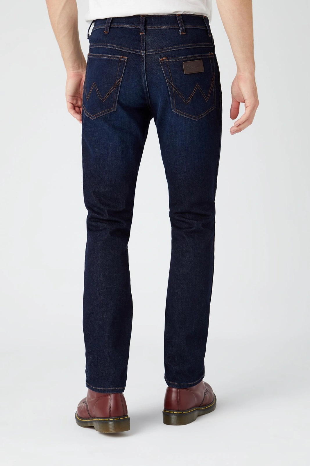 Pánské zúžené kalhoty Wrangler Texas Slim Dark Blue 112388585 31/30