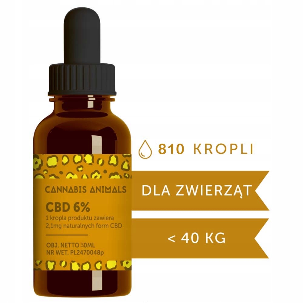 Cbd olej 6% 30 ml Cannabis Animals pro zvířata