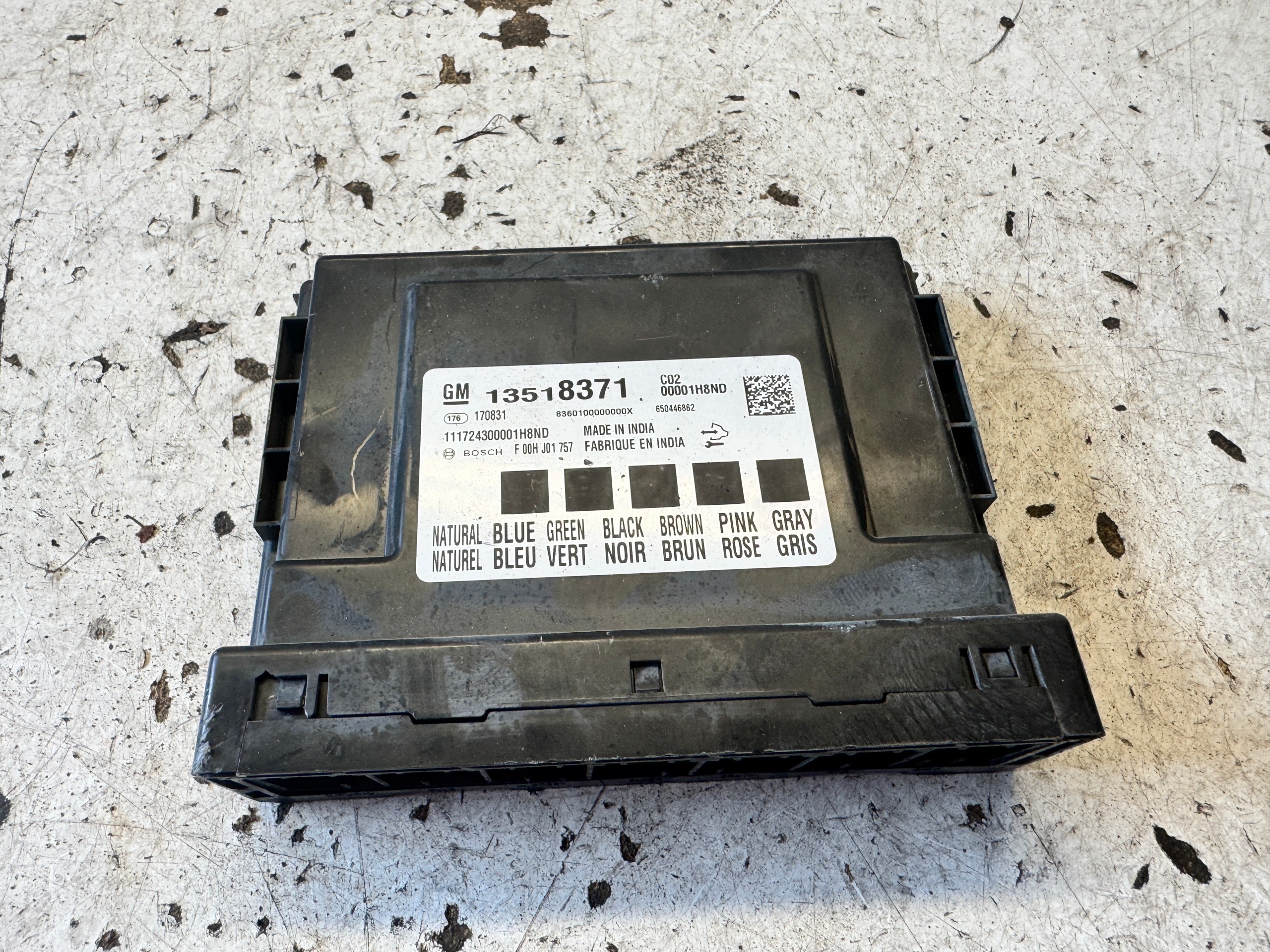 OPEL ASTRA K Unité commande confort BCM 13518371