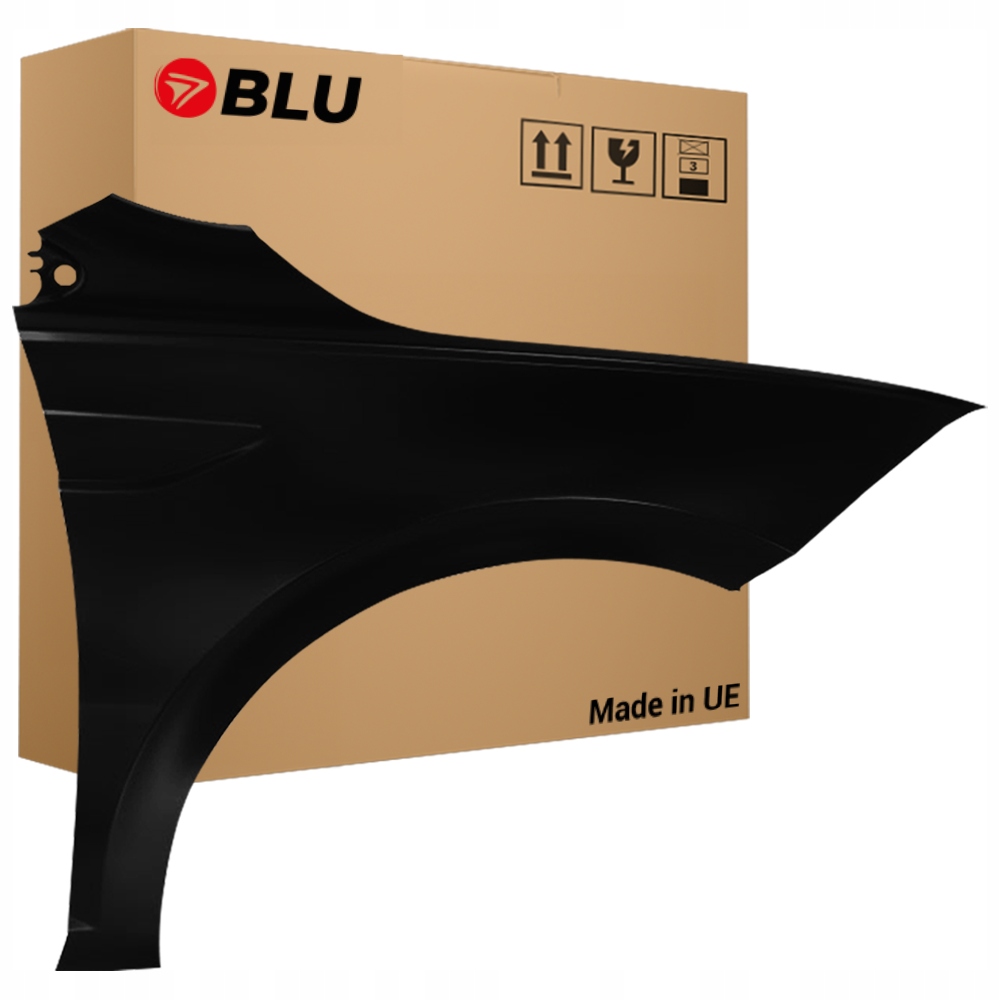 Blu Blatník Vw Polo Aw VI 6 L041 LO41 pravý černý 17- přední Schwarz