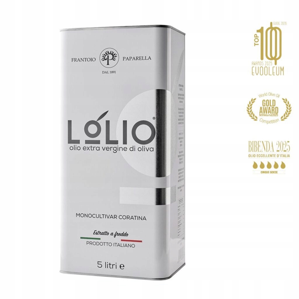 Extra panenský olivový olej Lolio Monocultivar Coratina 5 L