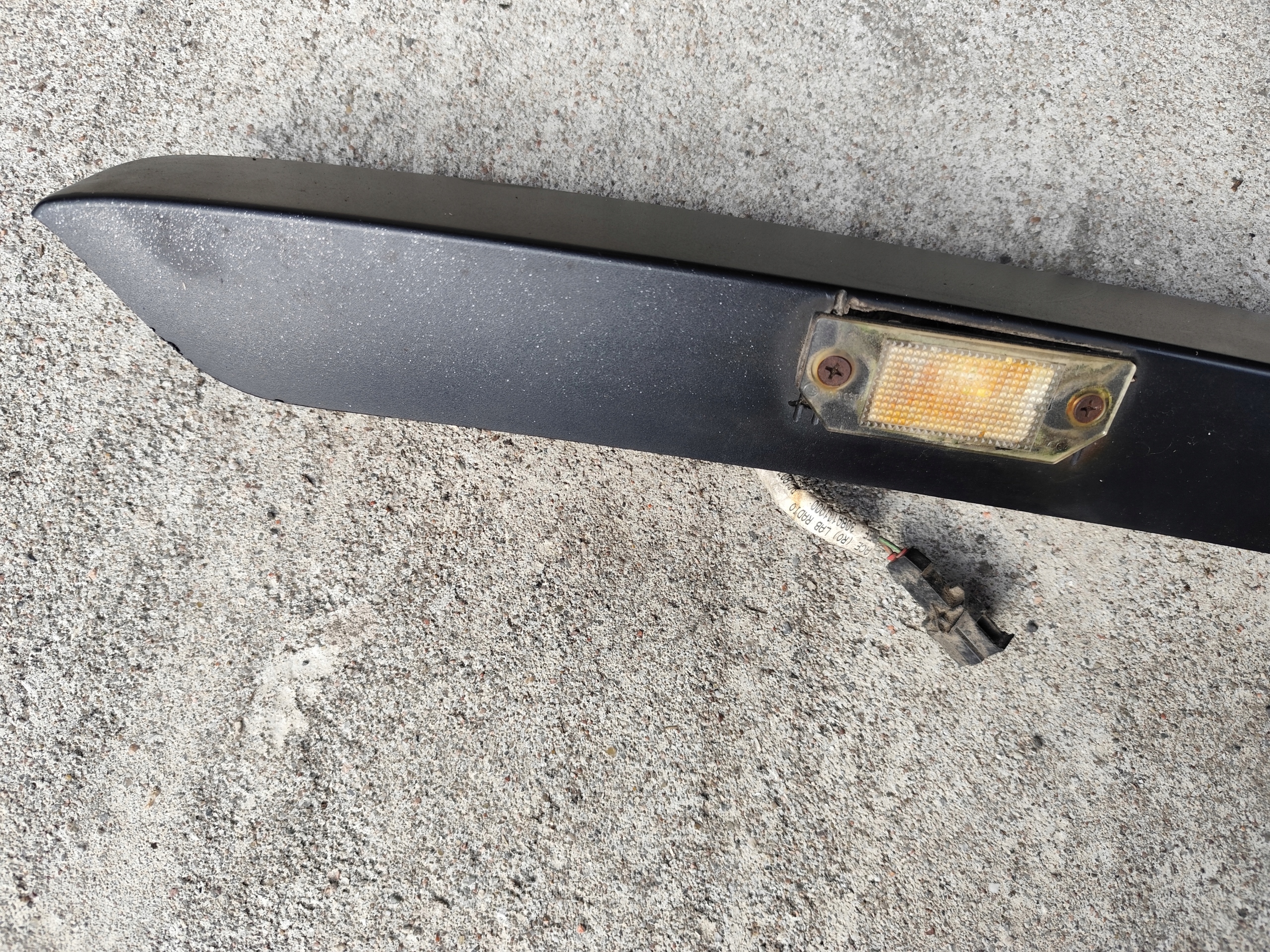 VW T5 Couverture Moulage Éclairage plaque d’immatriculation skrzydelka Noir