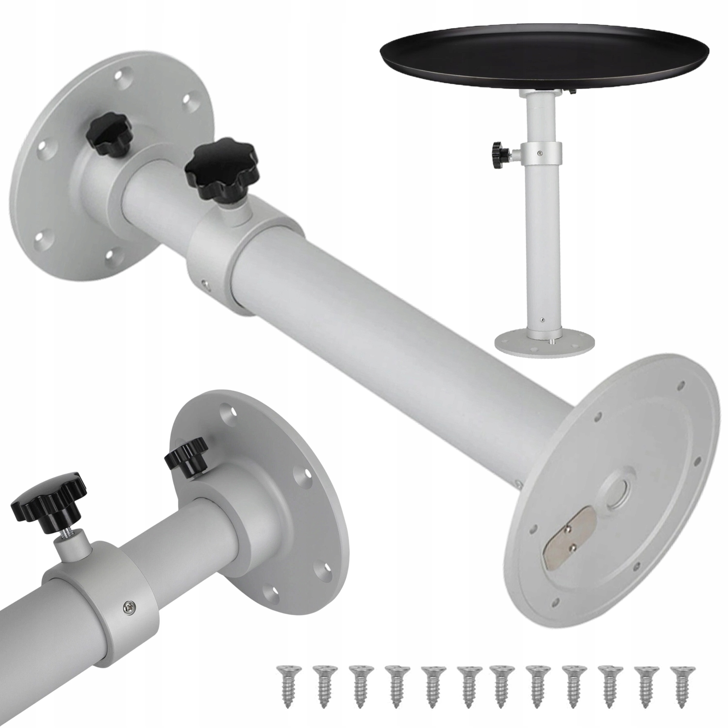 Hliníková Noha Stolu Pro Karavan S Nastavitelnou Výškou 45-69 CM