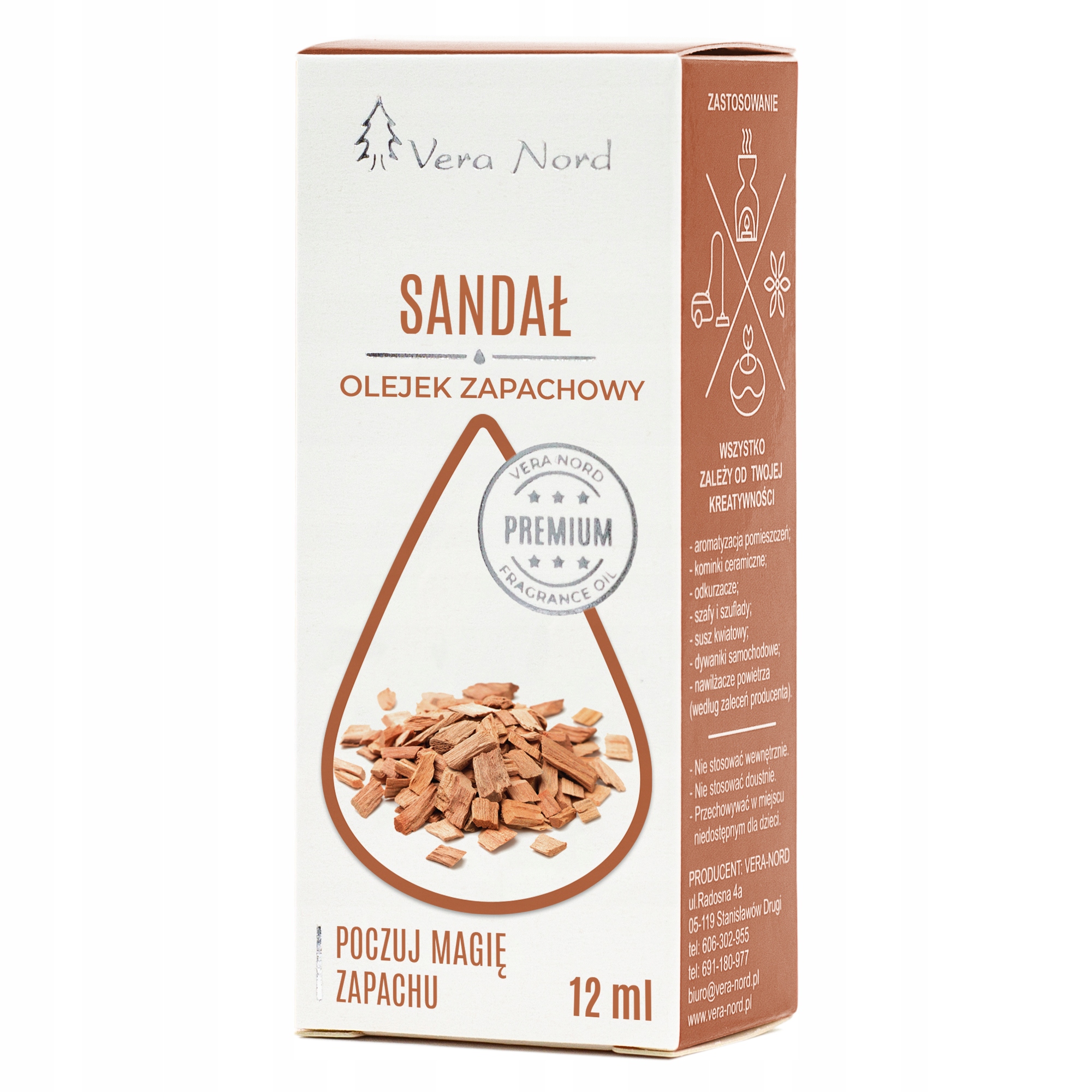 Olejek Zapachowy SANDAŁ Vera Nord 10 ml