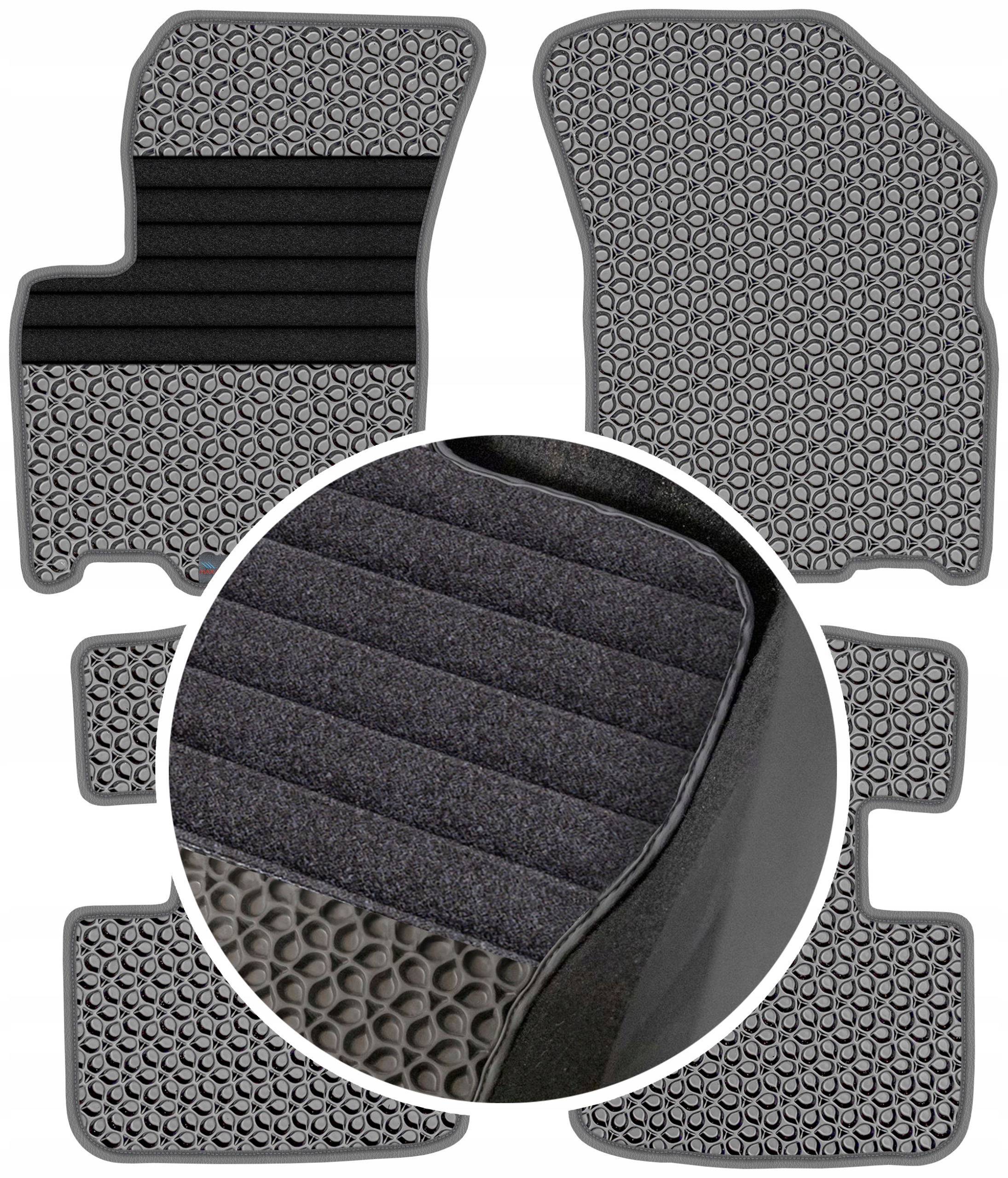 Fiat Sedici 2006-2014 Gumové autokoberce pro vůz Eva Eternity