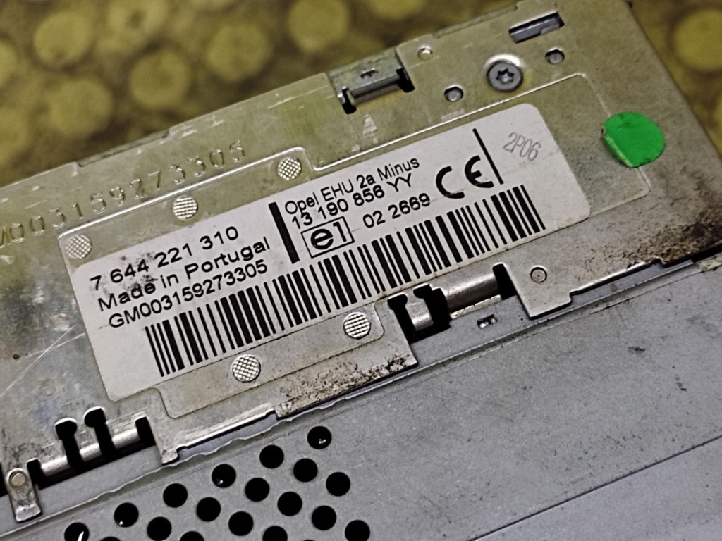OPEL ASTRA H RADIO 13190856