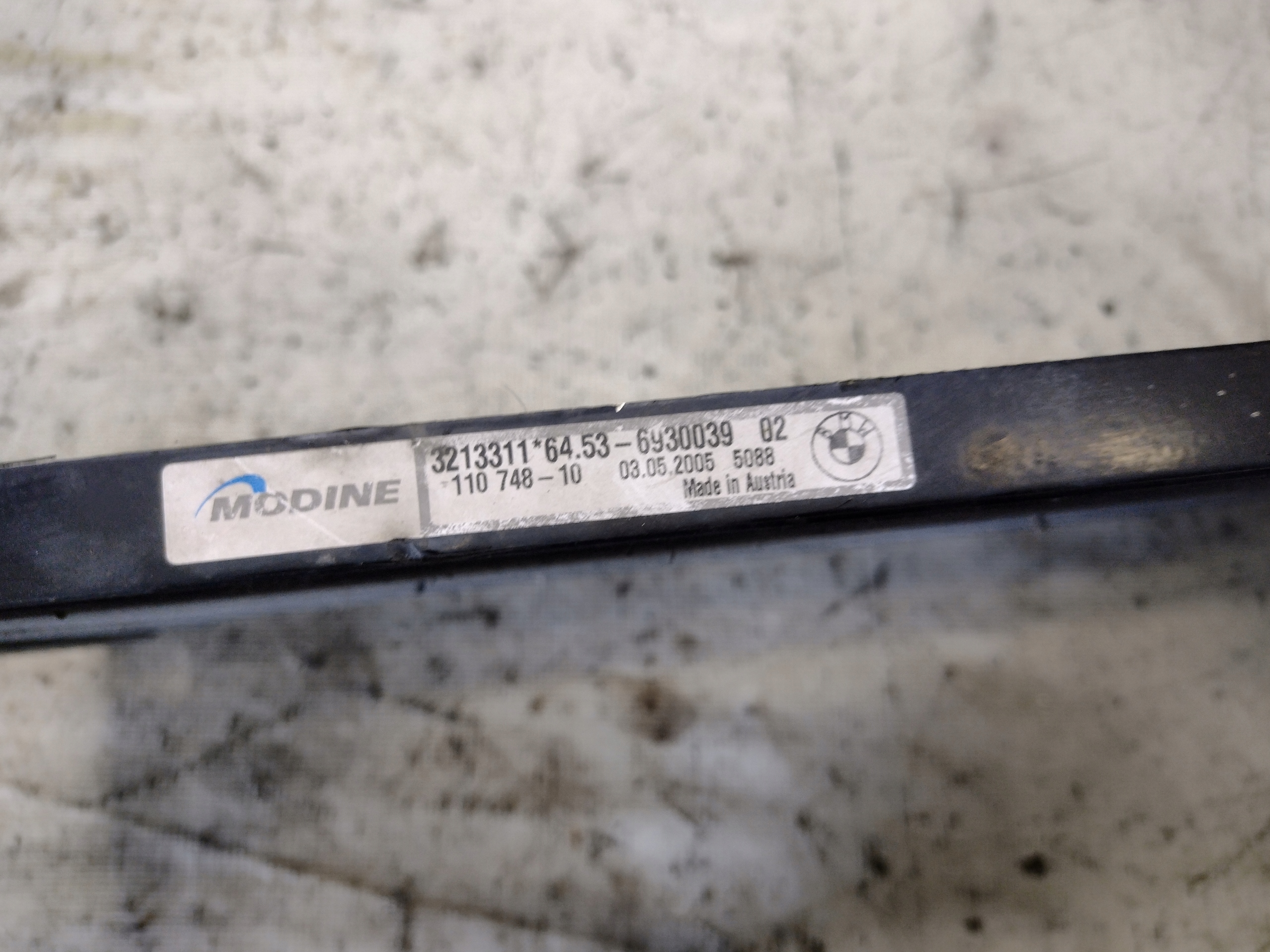 air conditioning radiator BMW E90 2,0D (M47) automat 6930039