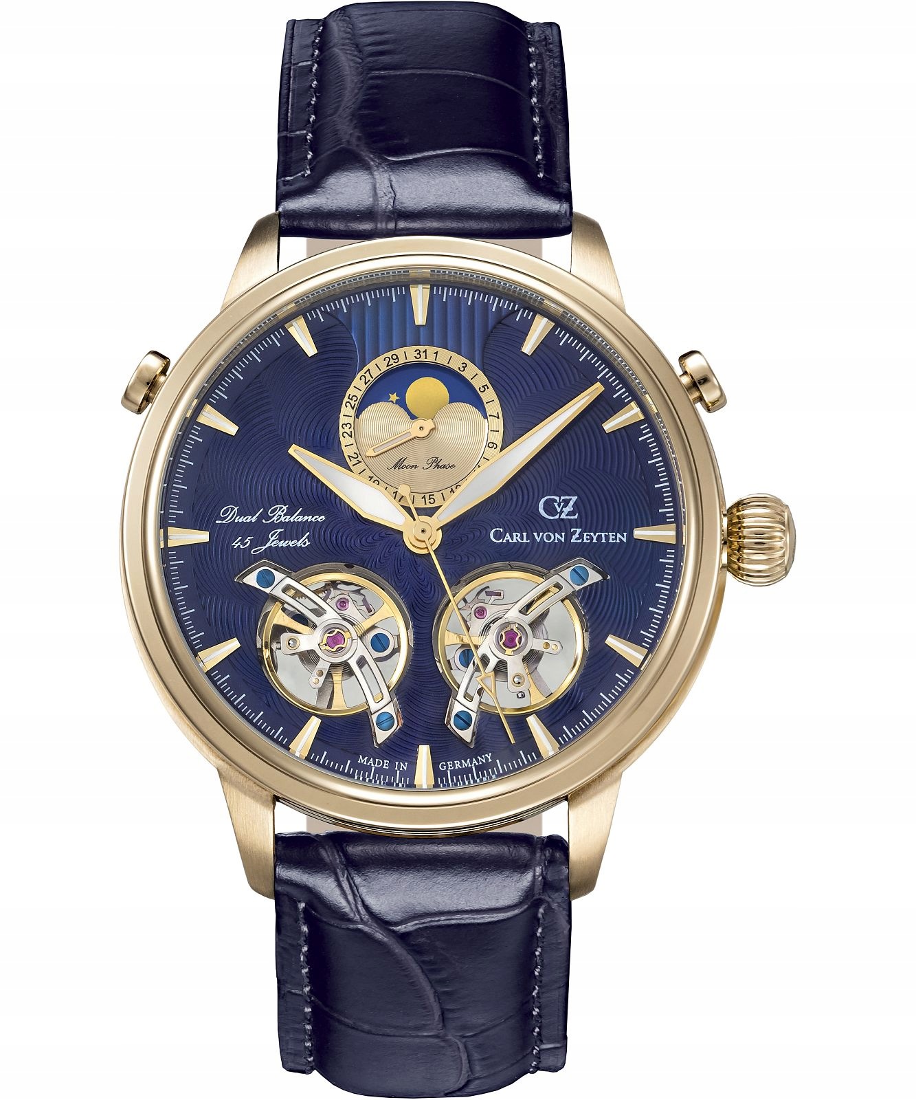 Pánské hodinky Carl von Zeyten Durbach Twin Balance Automatic