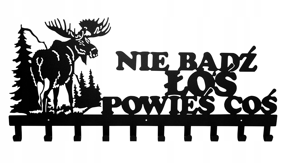 Věšák s držákem na oblečení Nebuď Los