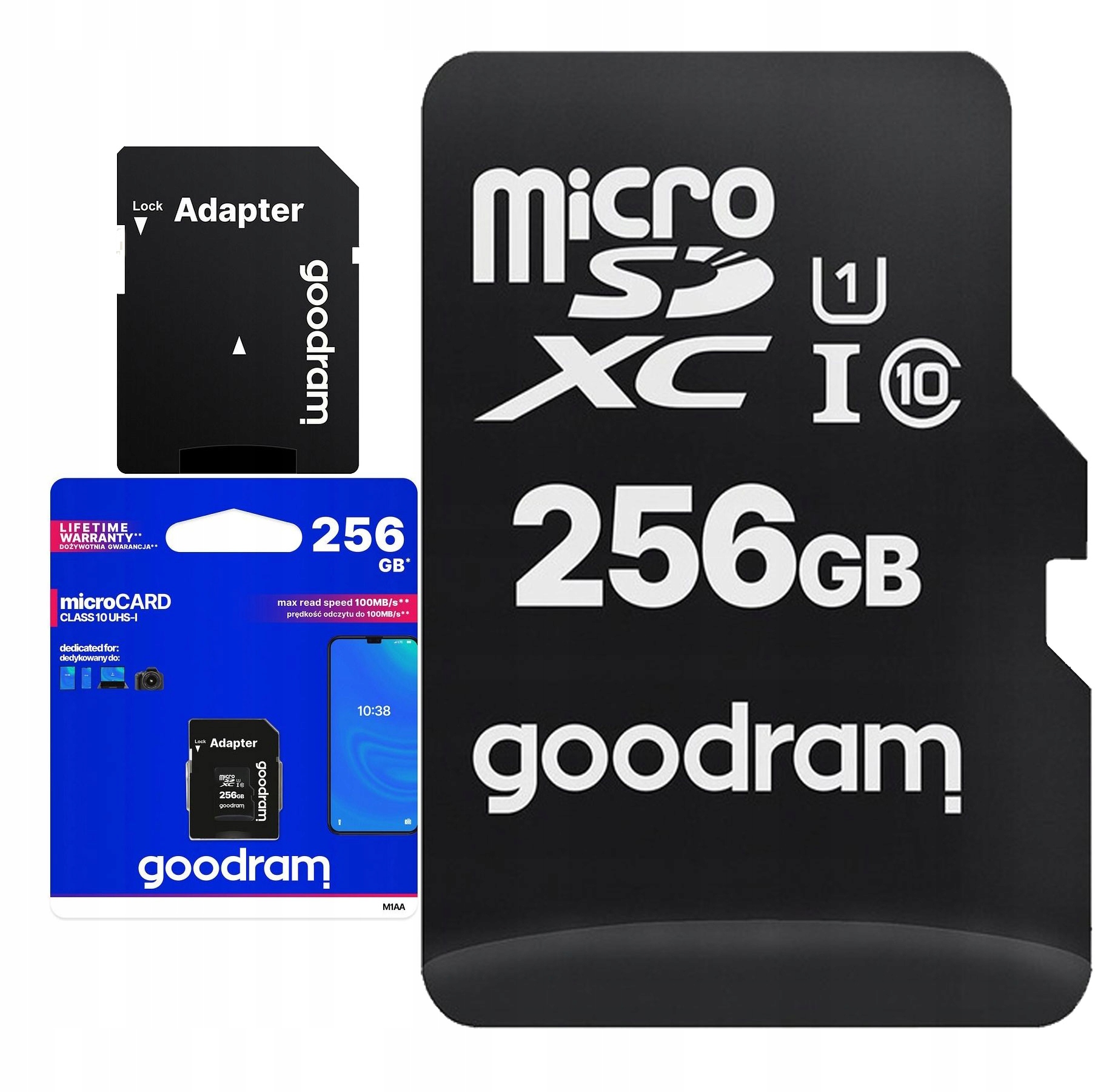 Oryginalna Pewna Dobra Karta Pamięci Goodram 256GB Micro Sd Class 10