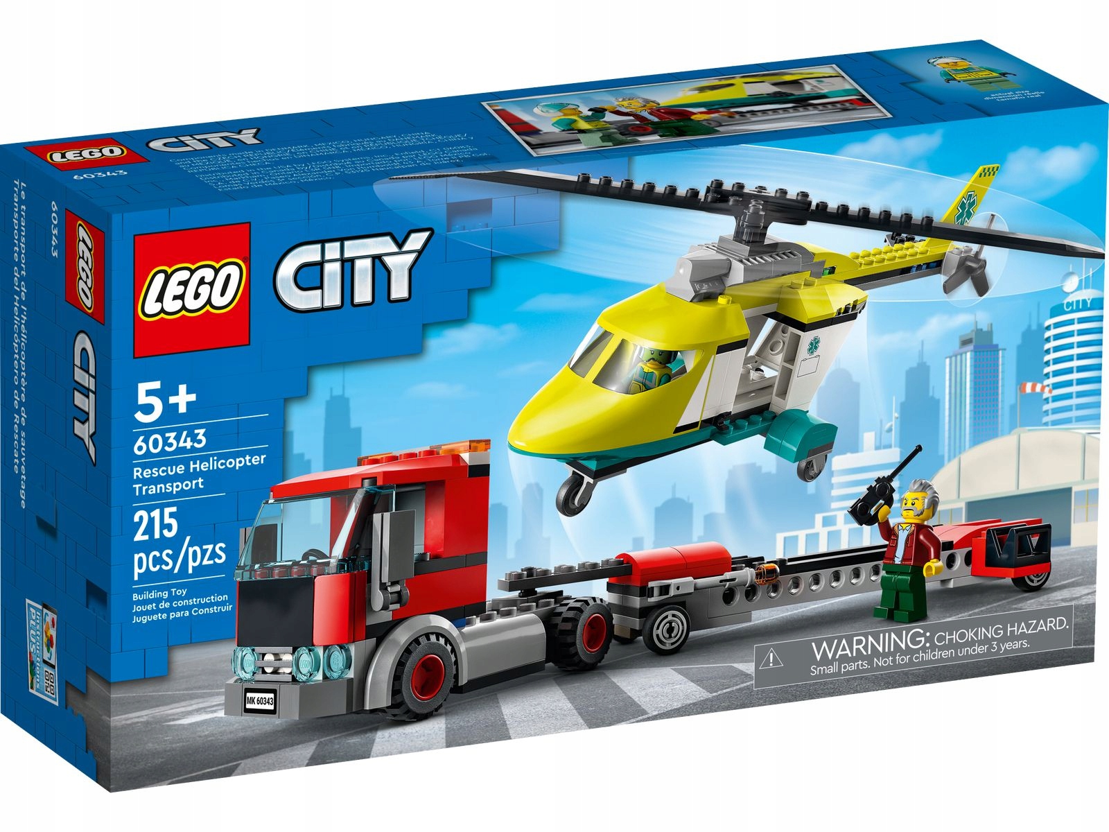 LEGO City Tir Laweta + helikopter 60343 (5702017161150 LEGO City Tir Laweta + helikopter 60343 (5702017161150
