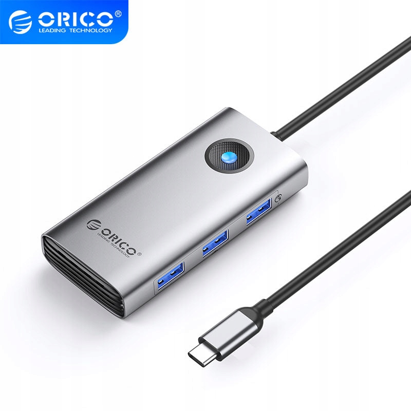 Stacja dokująca Usb- C Orico PW11 6w1 3x Usb- A 3. 0 1x Usb- C 3. 0 1x C