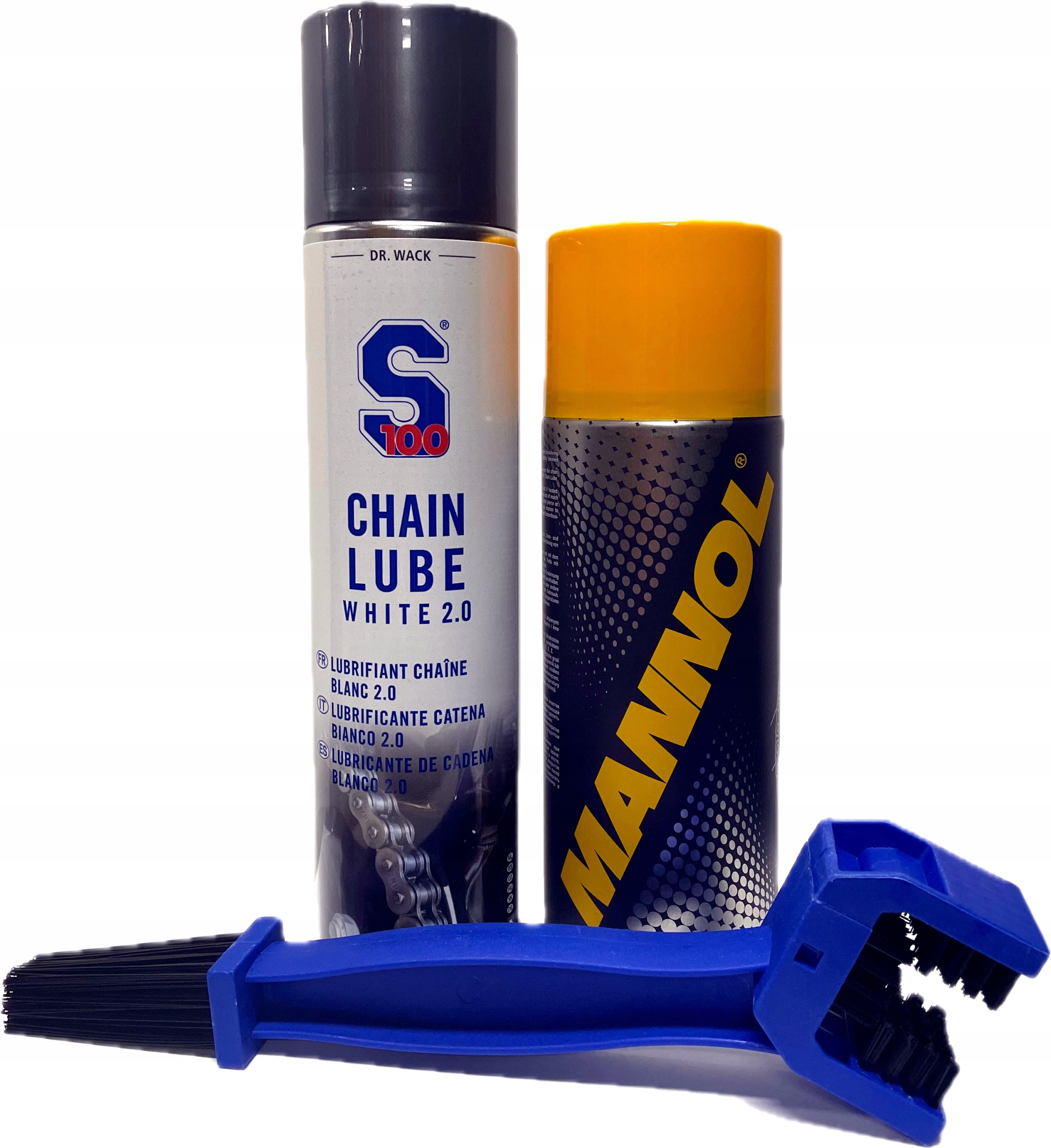 Zestaw do czyszczenia Smar S100 Chain Lube Czyścik MANNOL