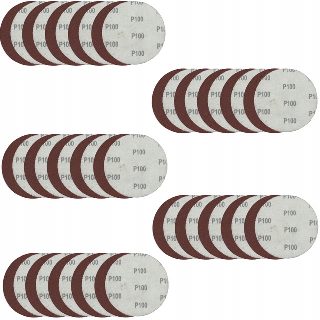 

Papier Ścierny Na Rzep Krążki 125mm P100 50 szt