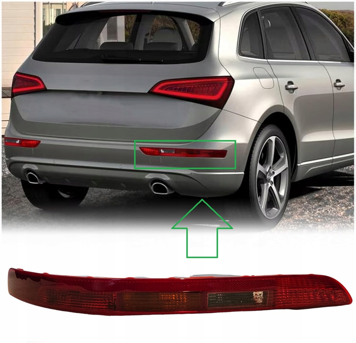 Pravá Odrazka Zadního Nárazníku Audi Q5 8R 2008-2016 Oem: 8R0945096