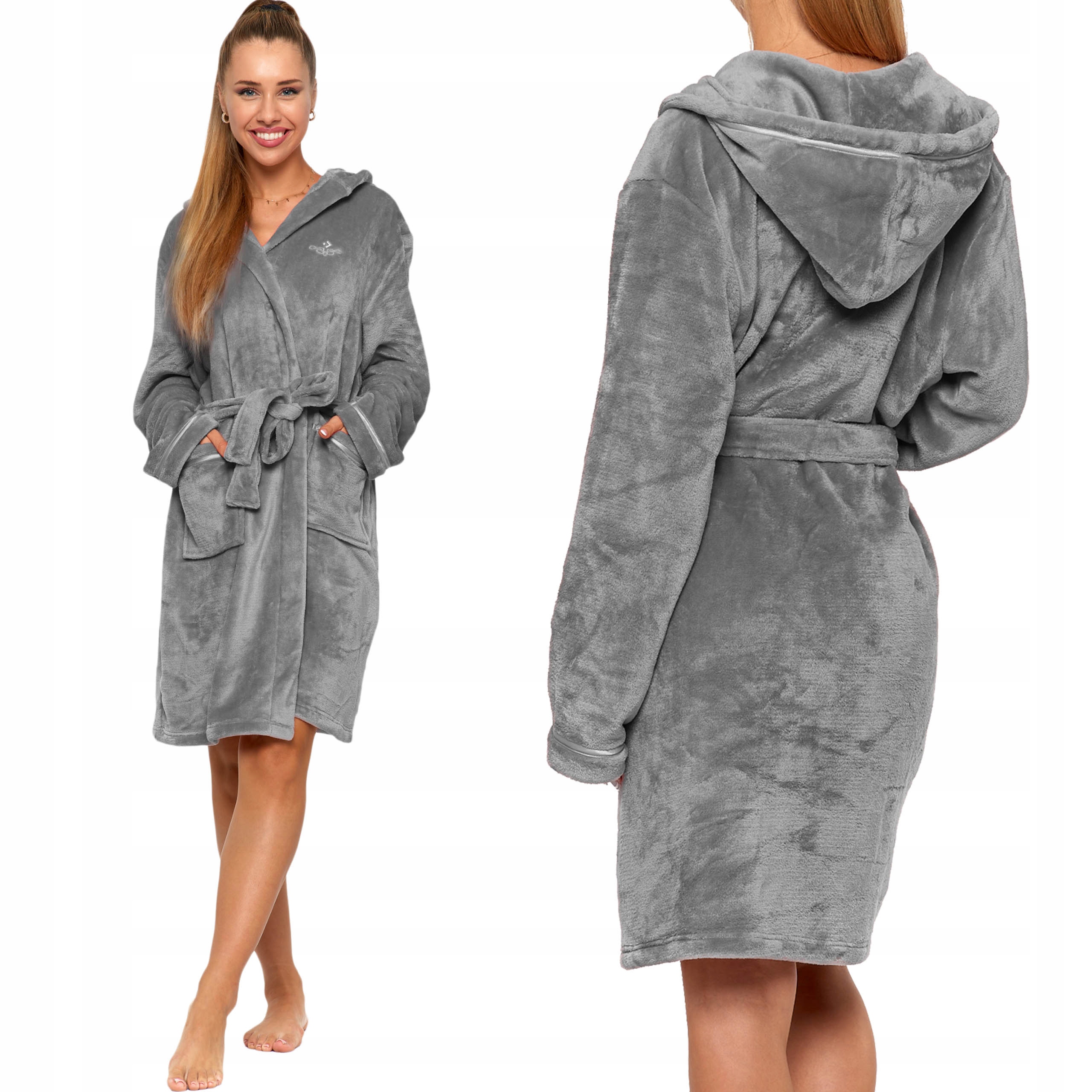 

Moraj Gruby Szlafrok Damski Frotte 6500-002 sza S