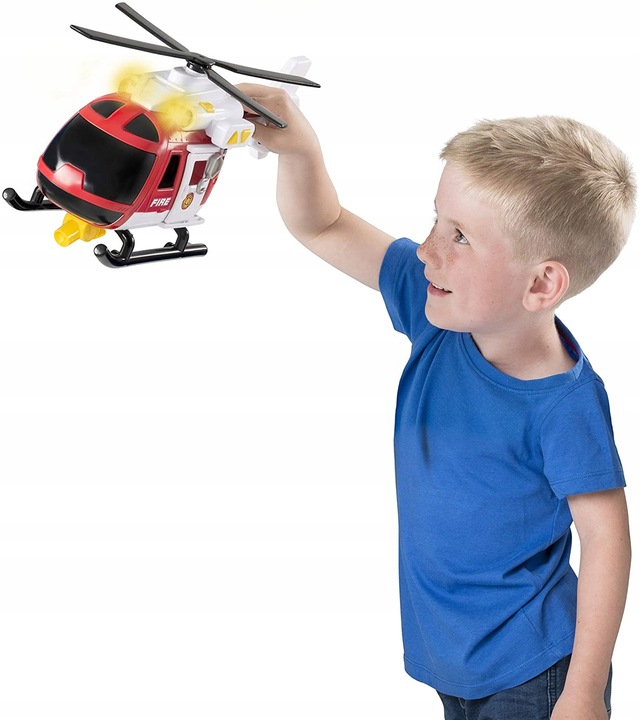 DUMEL HELIKOPTER SAMOLOT RATUNKOWY STRAŻACKI STRAŻ ŚWIATŁO DŹWIĘK 3+ 63921 Model HT63921