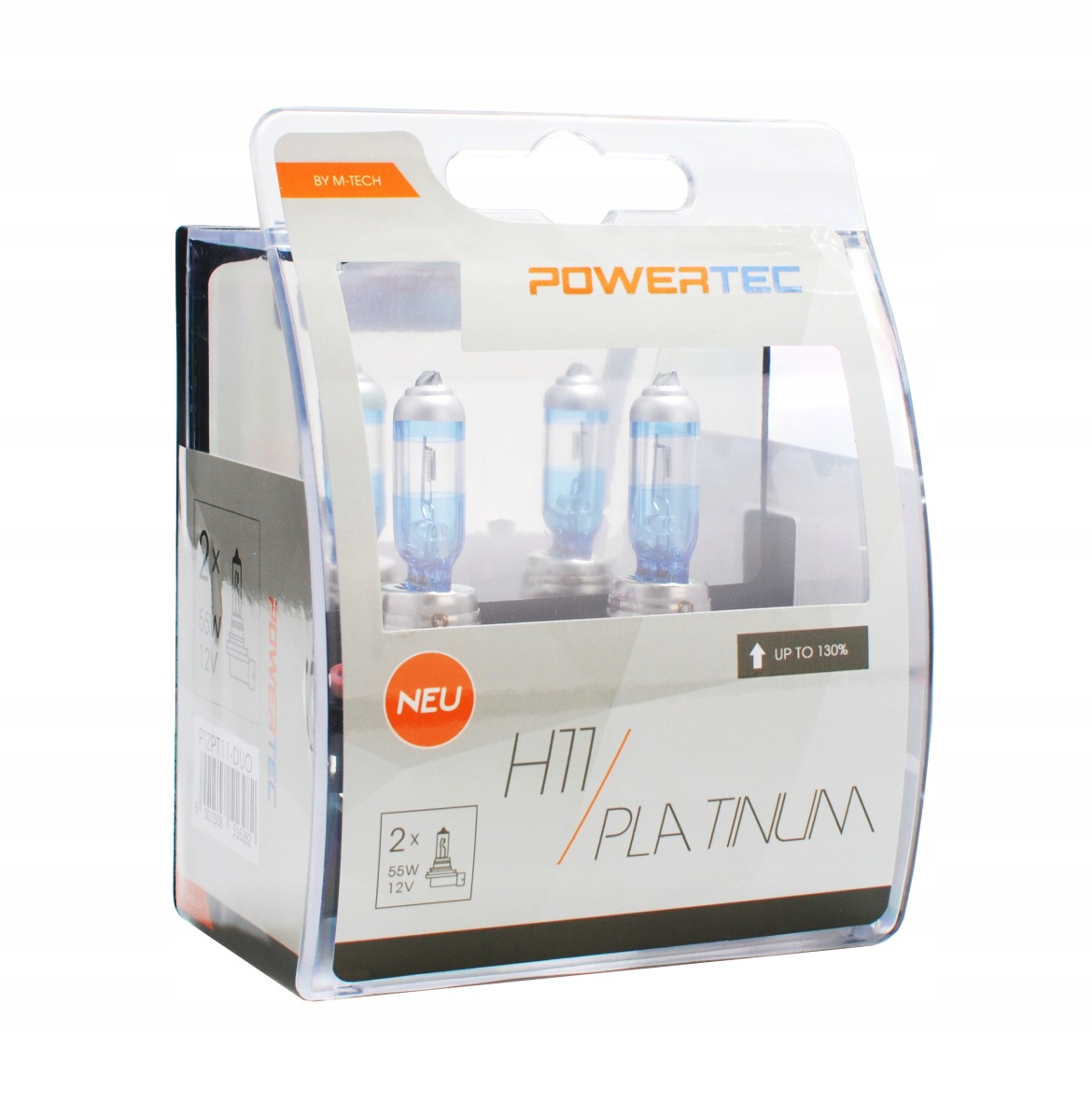 Żarówka H11 12V M-tech Powertec Platinum +130% /kpl/ 2 szt.