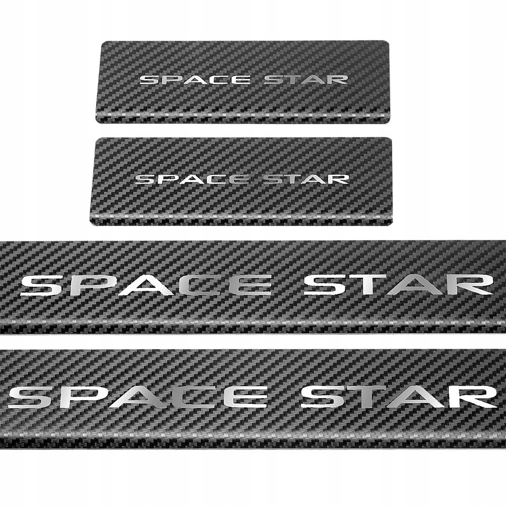 MITSUBISHI SPACE STAR MK2 Nakładki progowe SPACESTAR Facelift Stal nierdzew