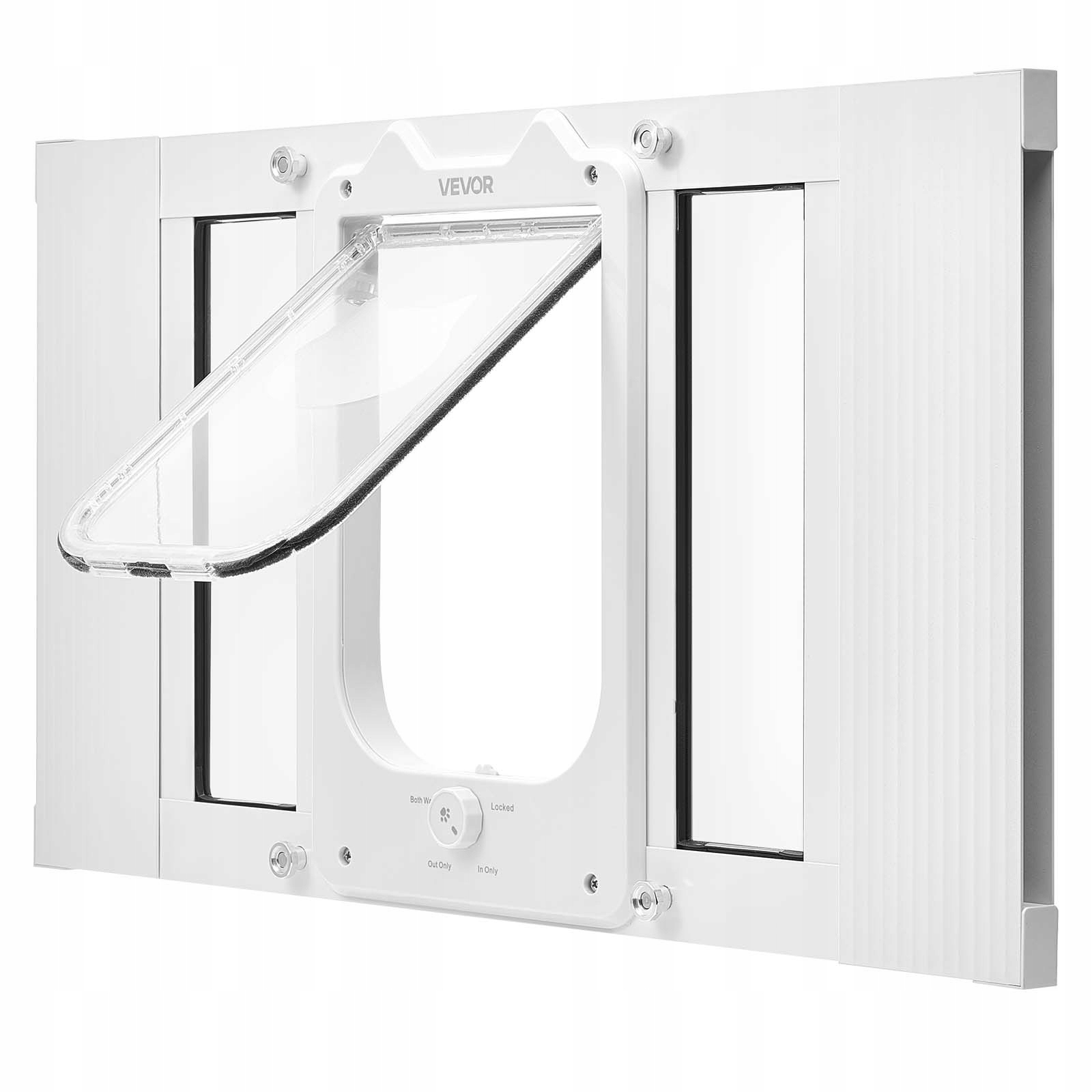 Levně Vevor Dveře Pro Kočky 19,2 x 26,2 cm Šířka 58,4-71,1 cm Dveře pro zvířata